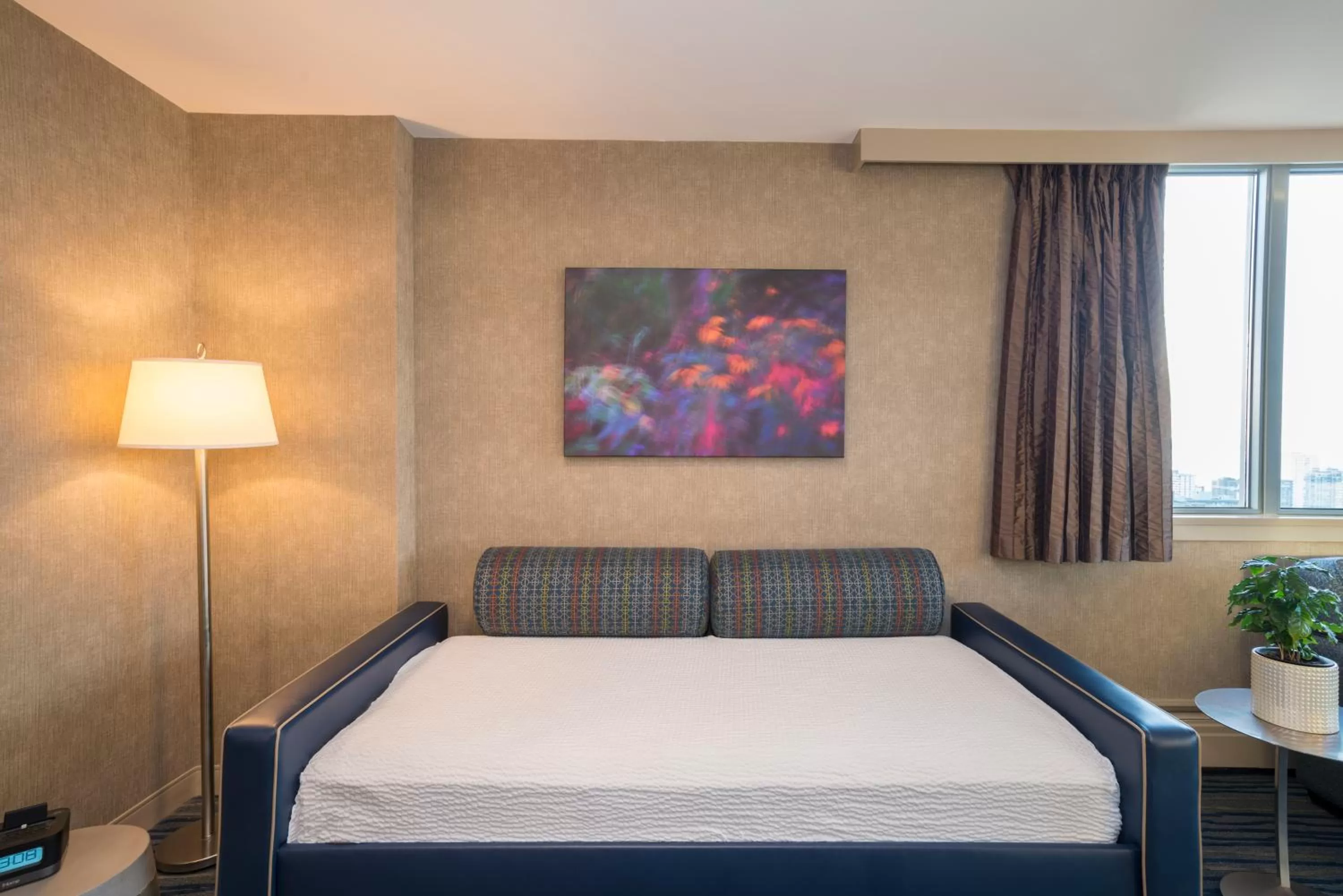 Bed in Blue Horizon Hotel