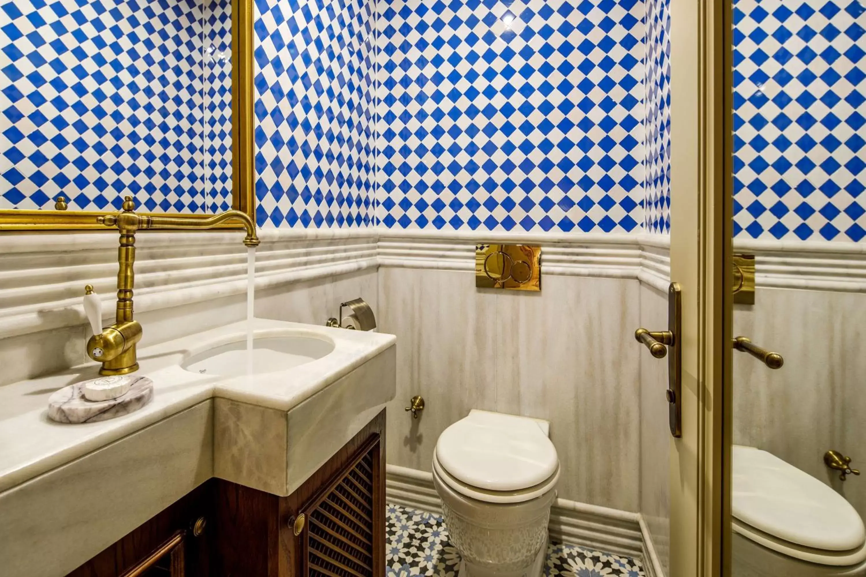 Toilet, Bathroom in Hagia Sofia Mansions Istanbul, Curio Collection by Hilton