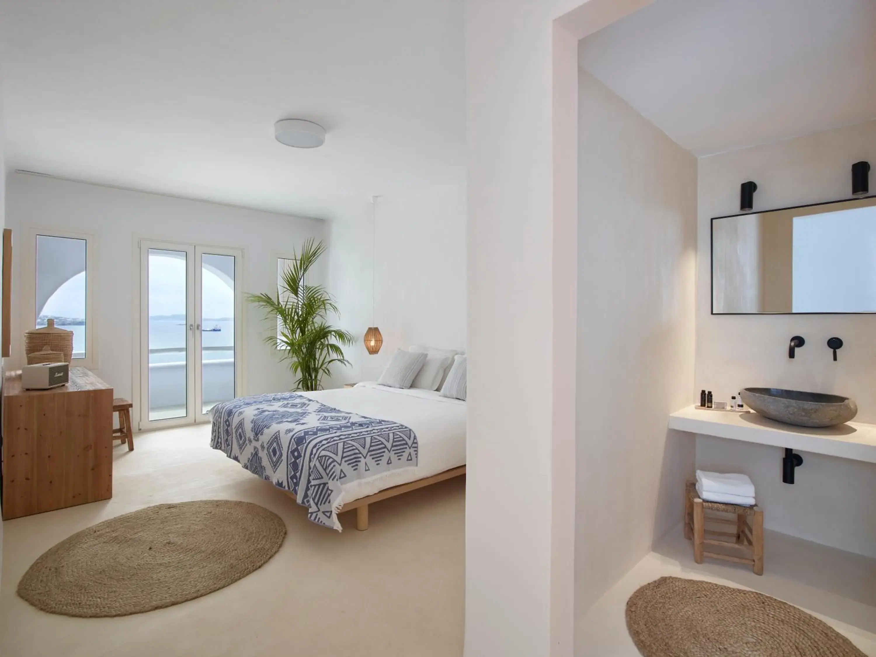 Bedroom in Rocabella Mykonos Hotel