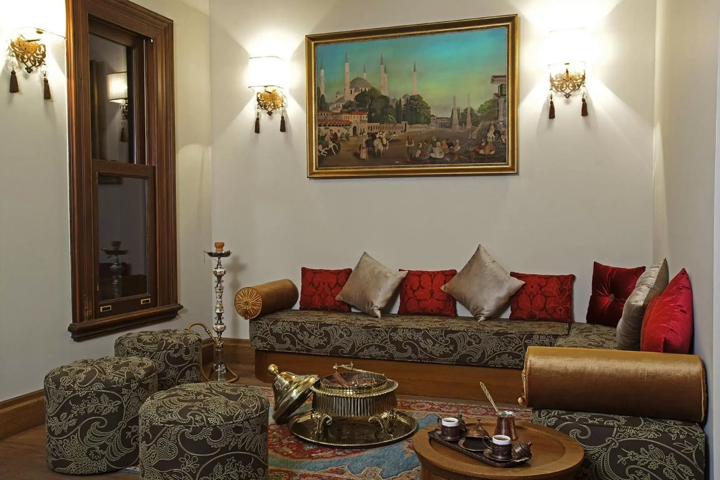 Communal lounge/ TV room, Seating Area in Celine Hotel - Ottoman Mansion