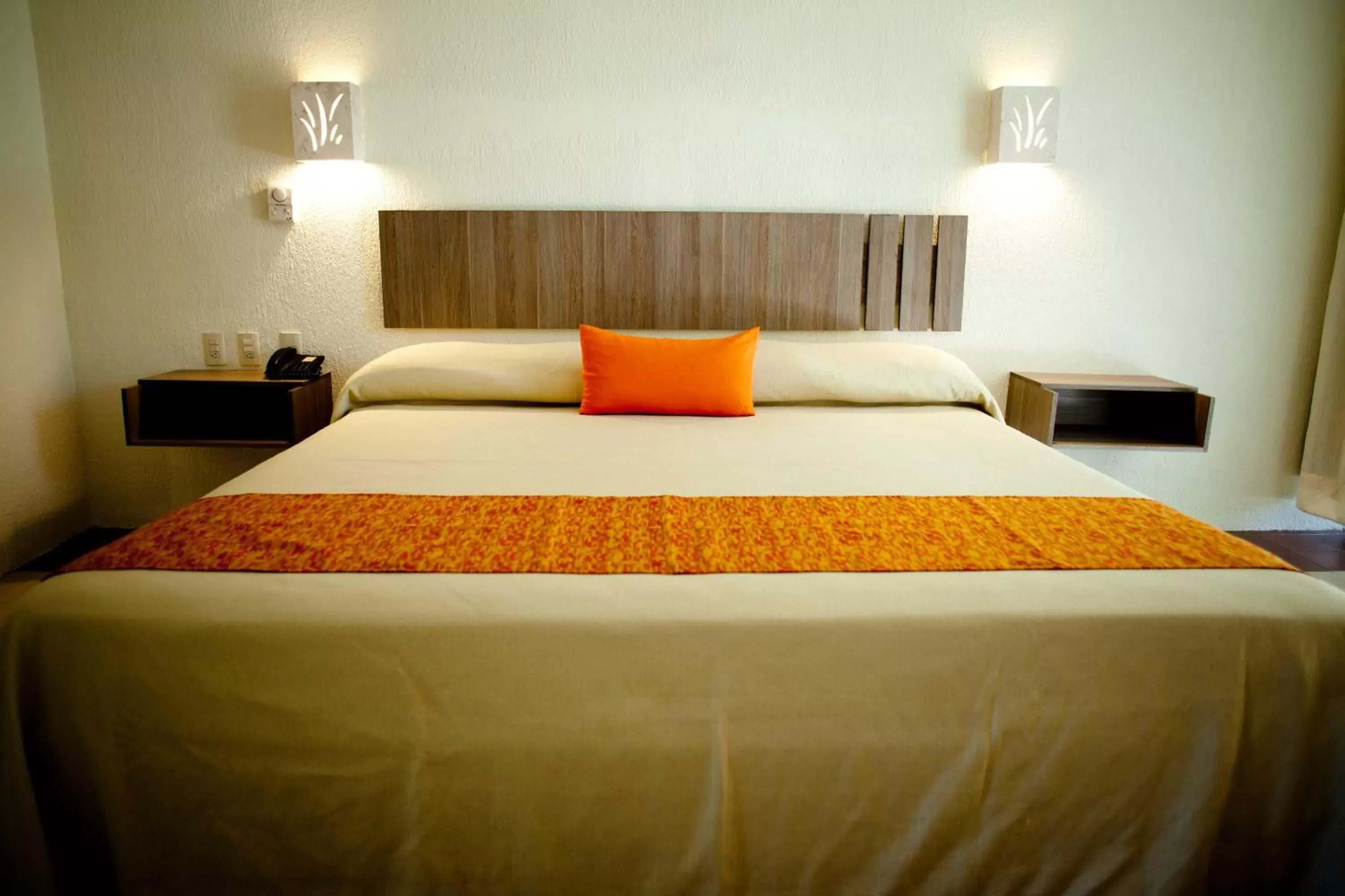 Bed in Hotel Plaza Palenque