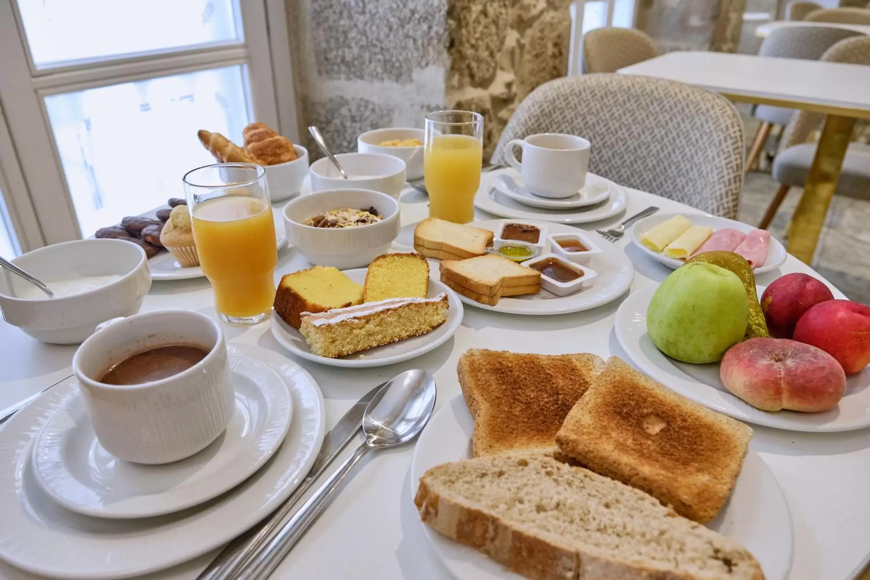 Continental breakfast, Breakfast in Hotel Praza Quintana