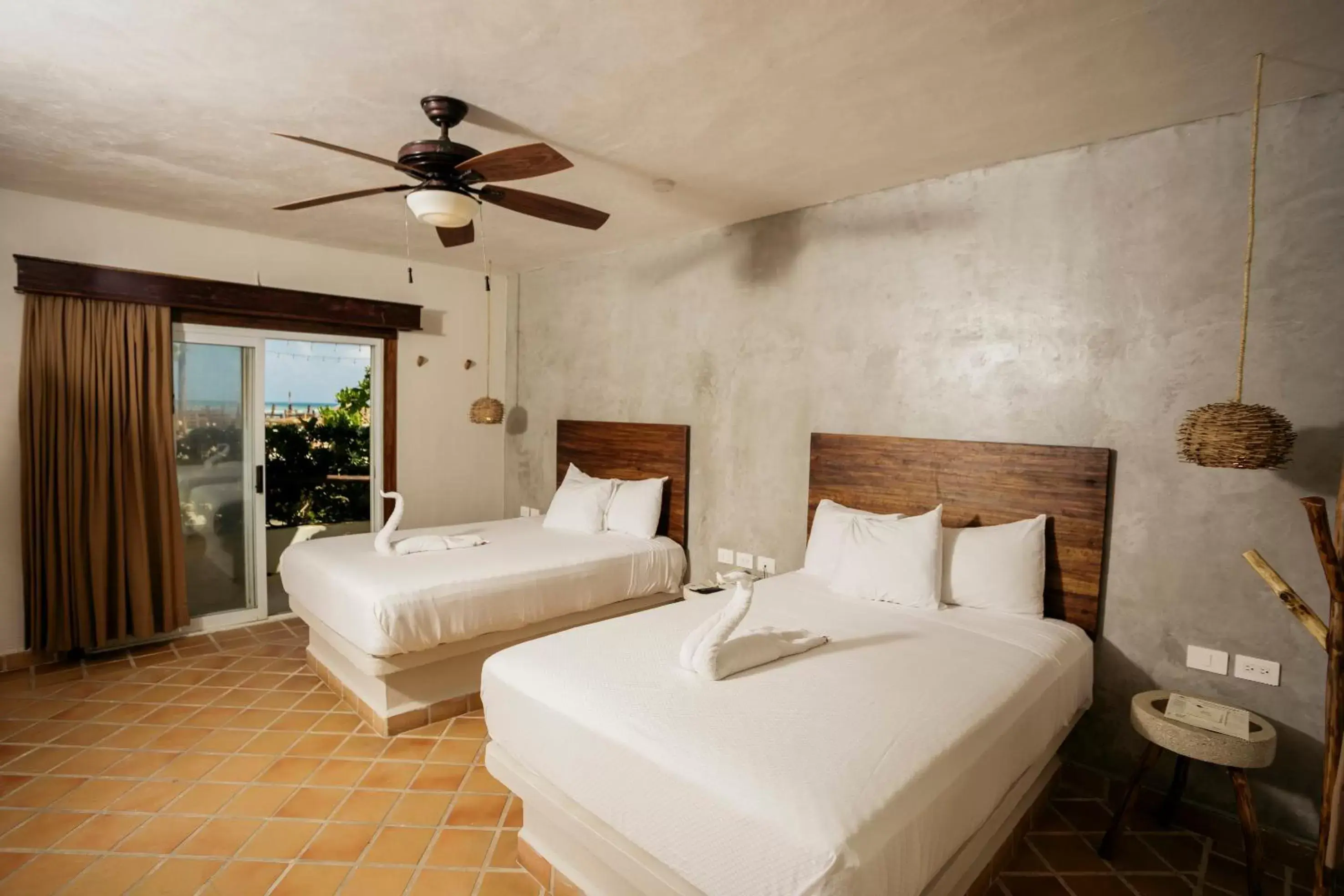Double or Twin Room with Partial Sea View in Petit Lafitte Beach Front Hotel & Bungalows