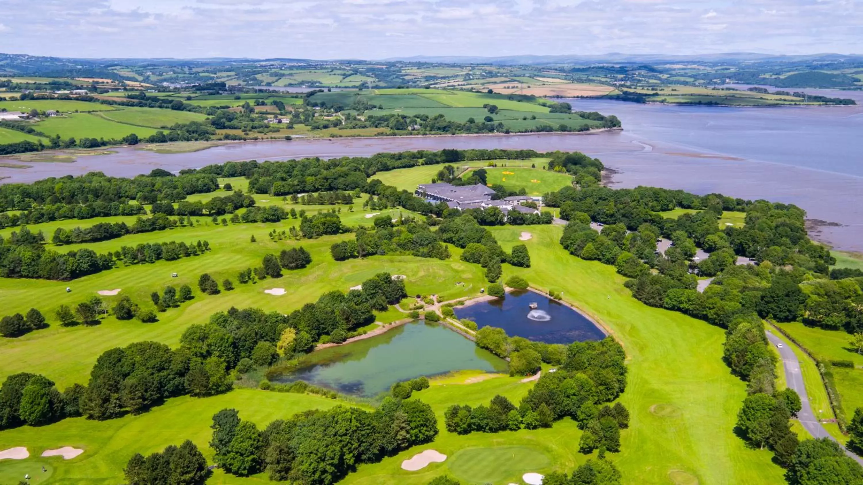 Golfcourse, Bird's-eye View in China Fleet Country Club