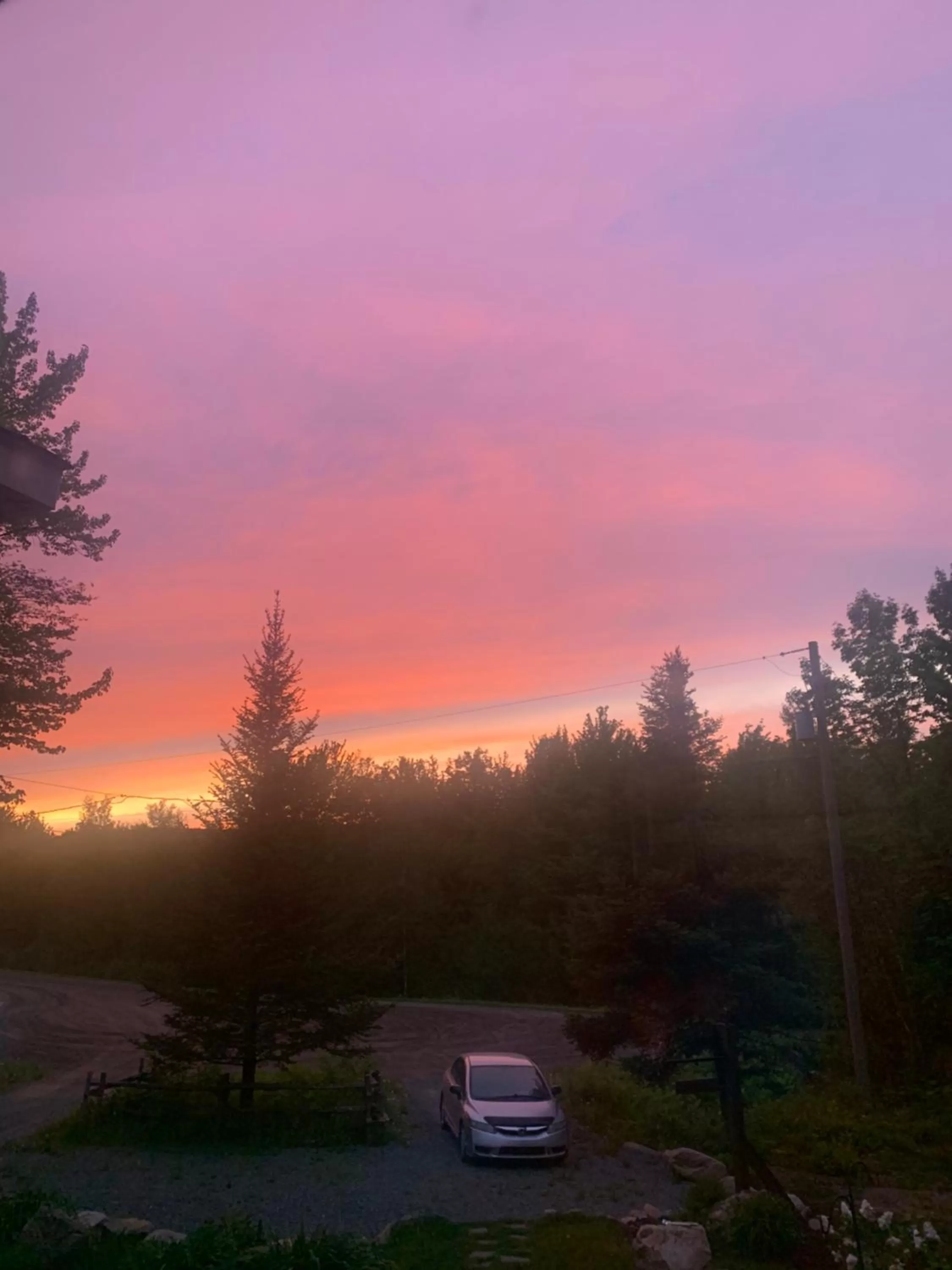 Sunset in Au Gré Du Temps - Gîte B&B