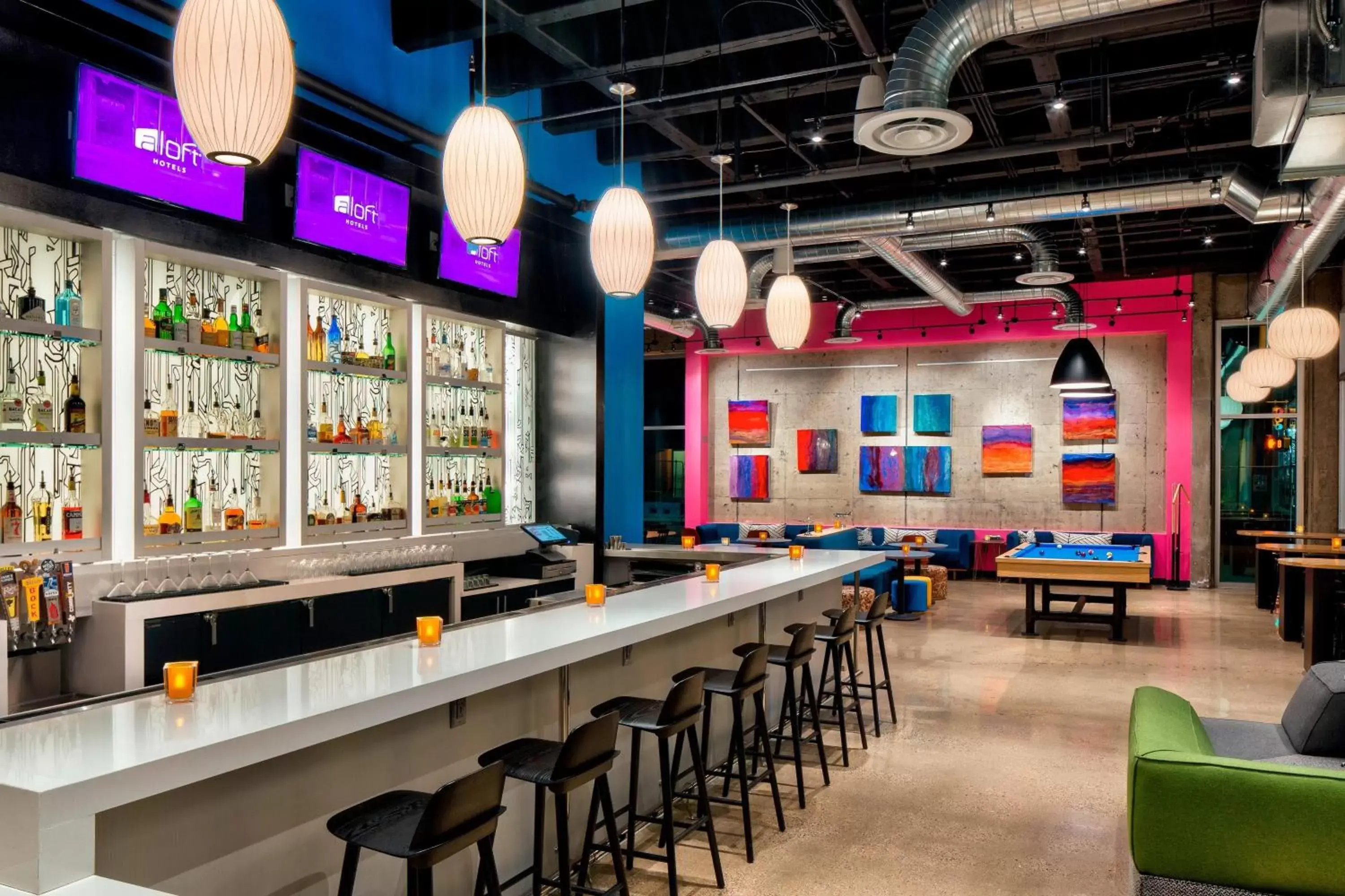 Restaurant/places to eat, Lounge/Bar in Aloft Fort Worth Downtown