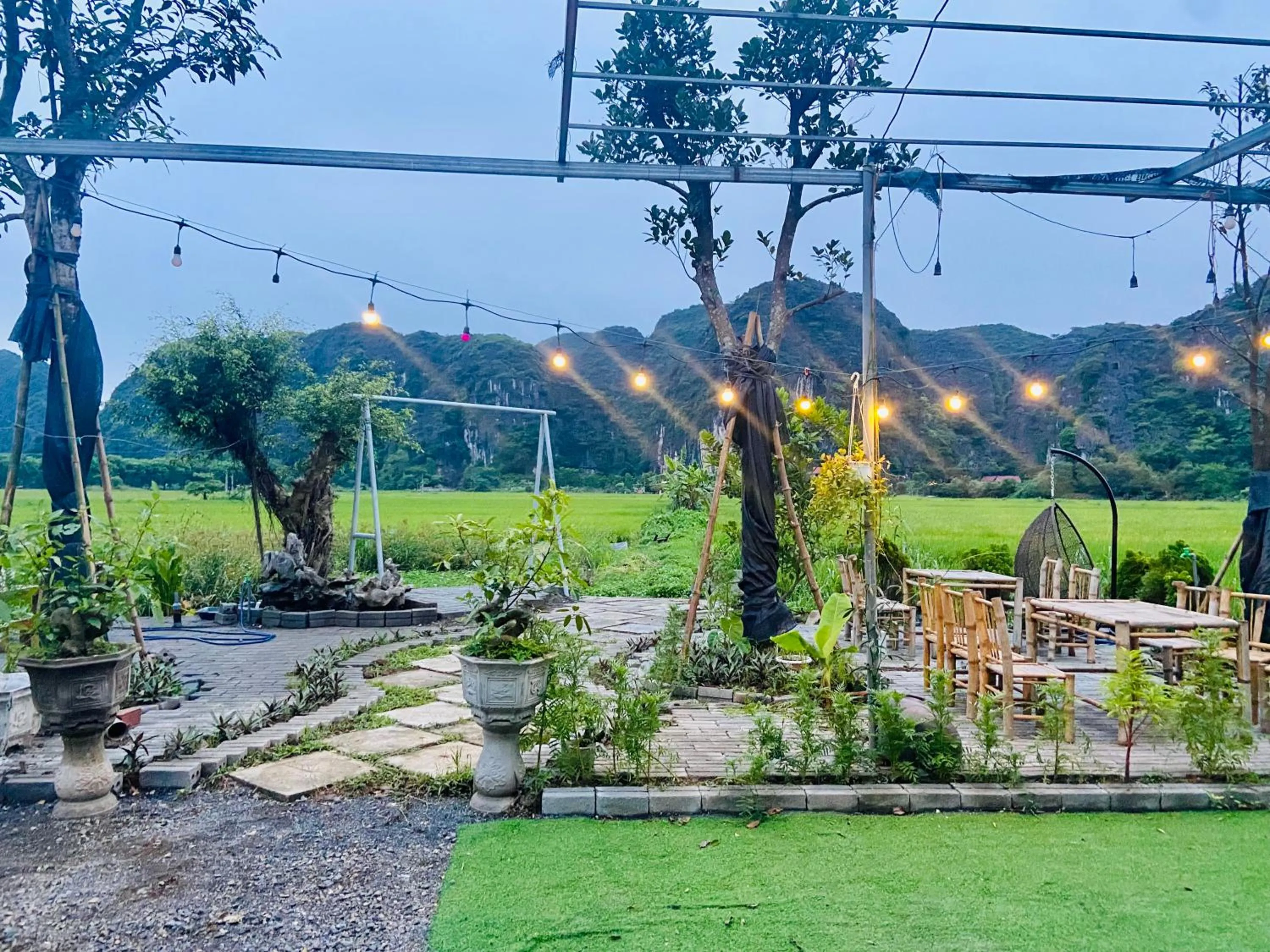 Natural landscape in Tam Coc Mountain View Homestay