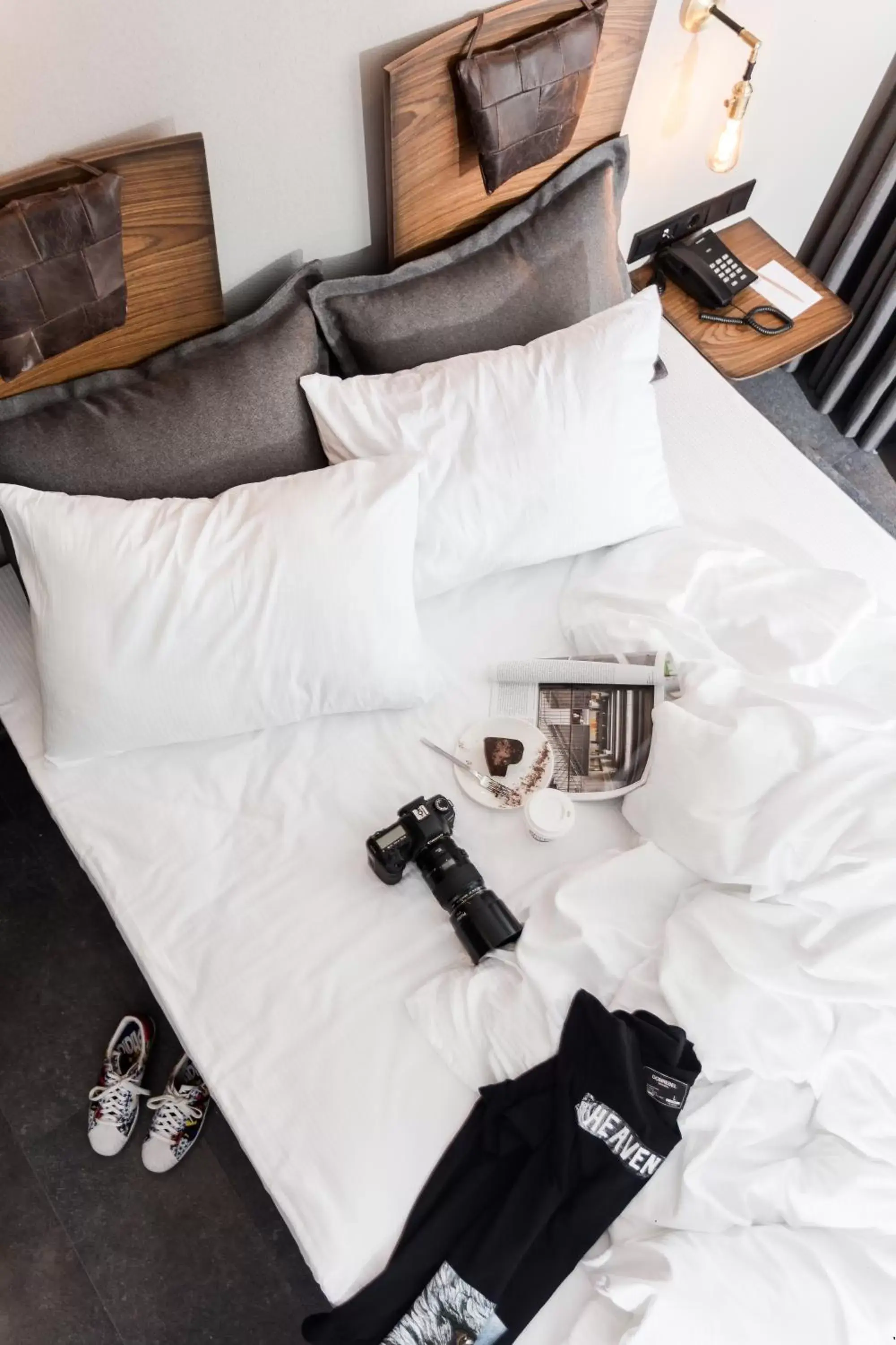 Bed in Hotel Cinnah