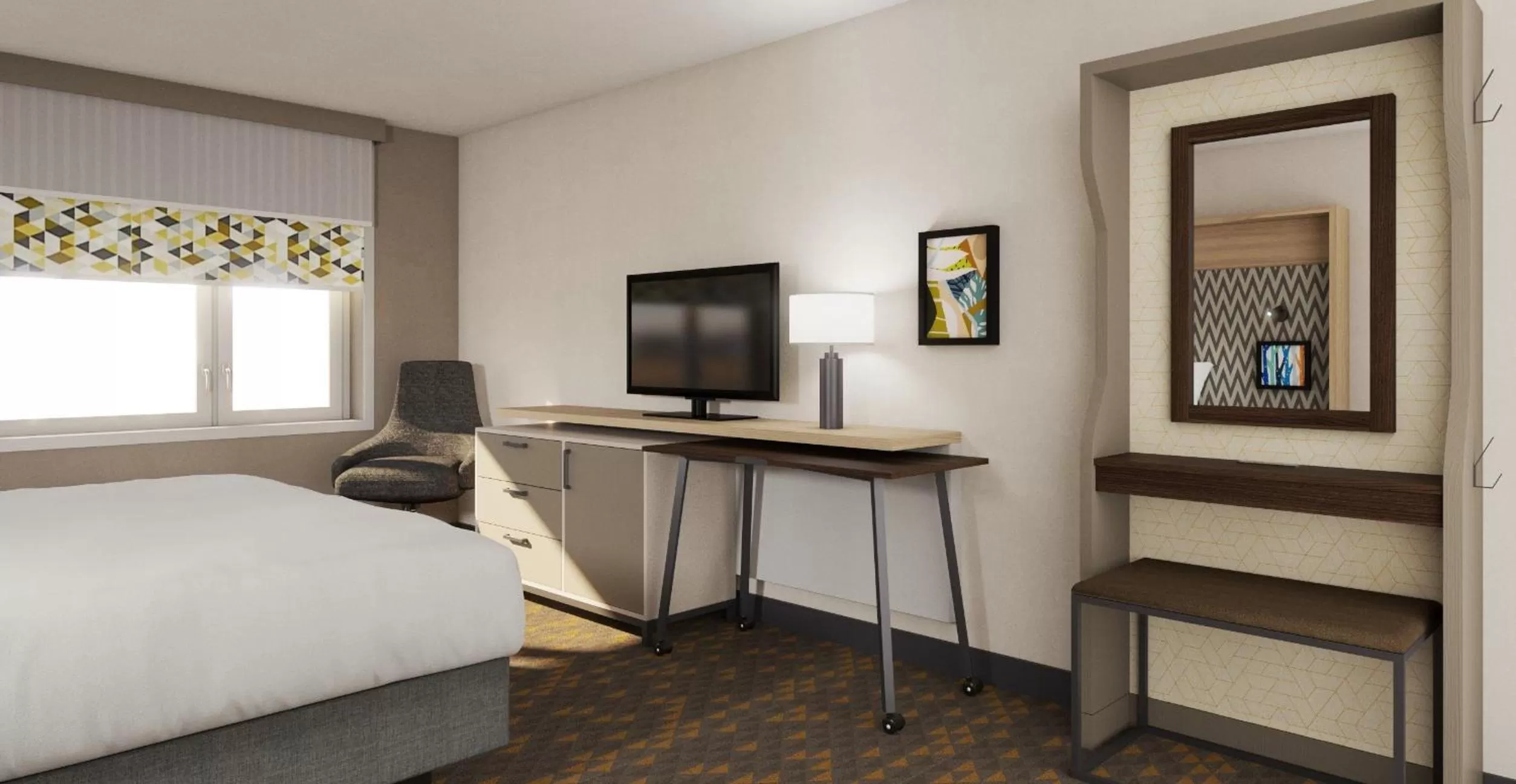 Photo of the whole room, Bed in Holiday Inn Chicago Midway Airport S by IHG