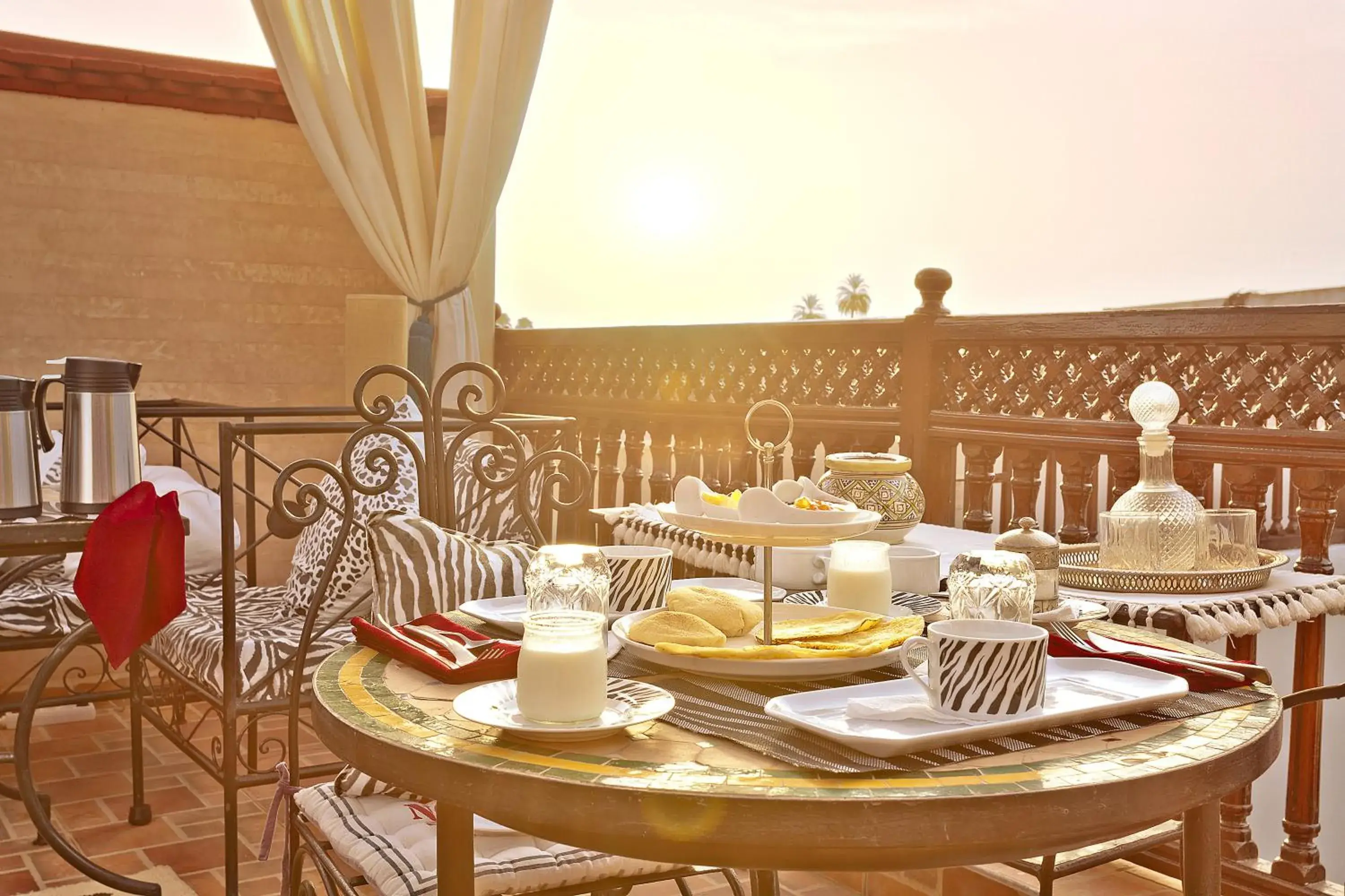 Balcony/Terrace, Restaurant/Places to Eat in Riad 58 Blu