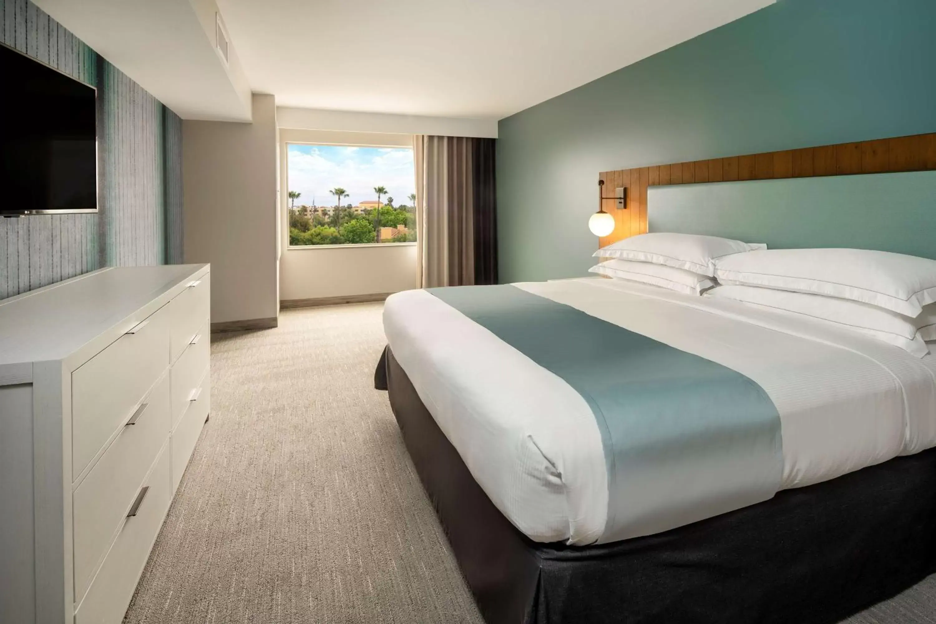 Bed in SunCoast Hotel Anaheim, Tapestry Collection by Hilton Bed in SunCoast Hotel Anaheim, Tapestry Collection by Hilton