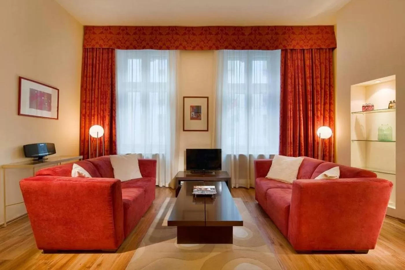 Living room in Mamaison Residence Izabella Budapest