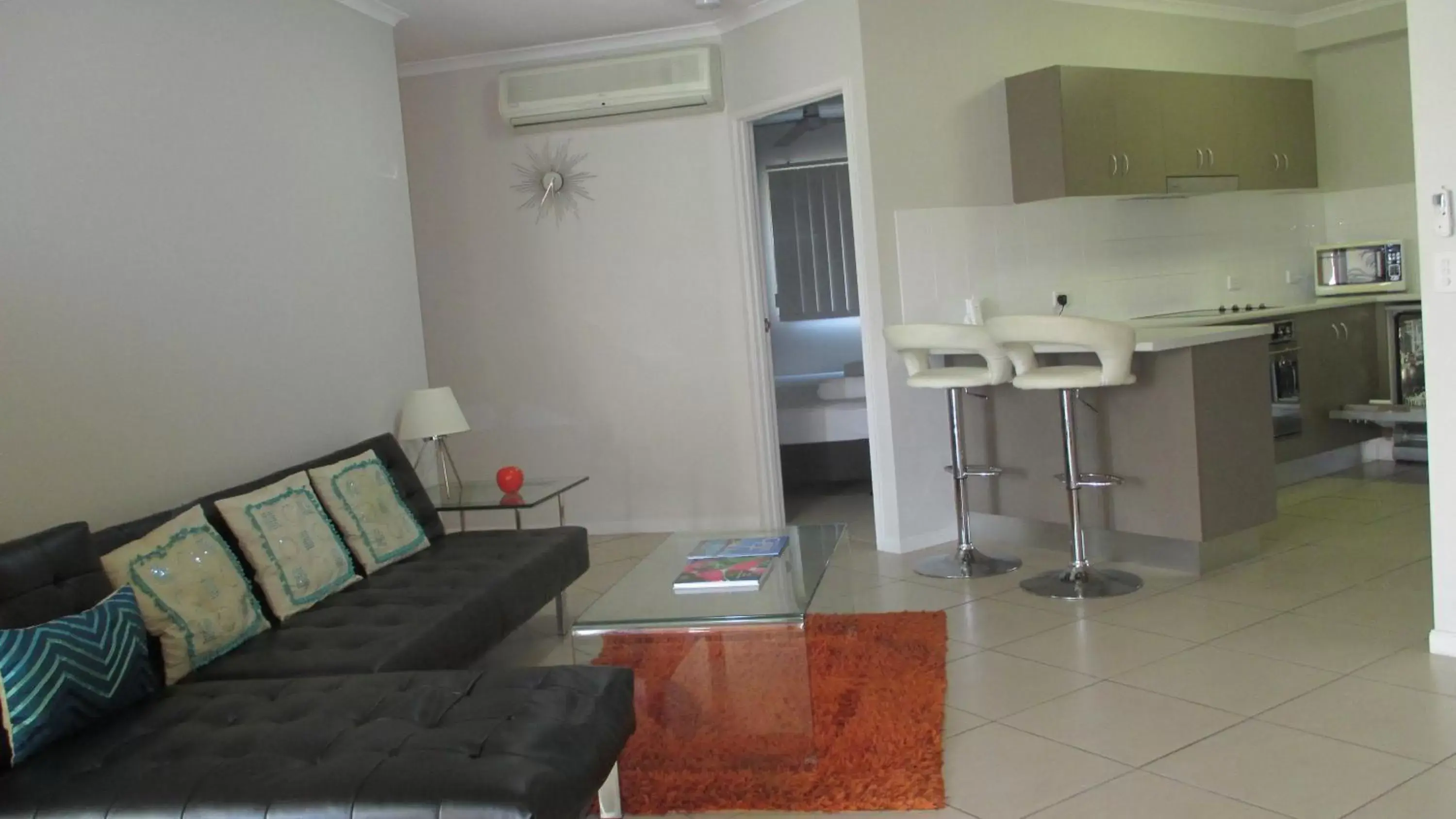 Living room, Seating Area in Edge Apartments Cairns