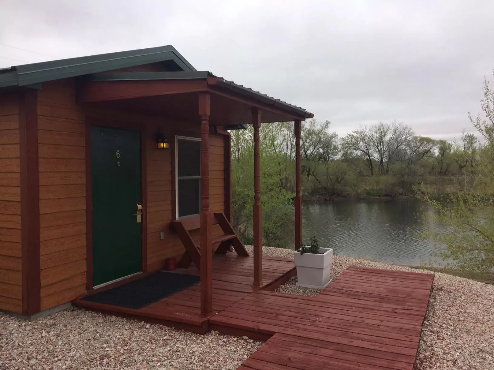 Patio in South Platte Cabins & Kennels