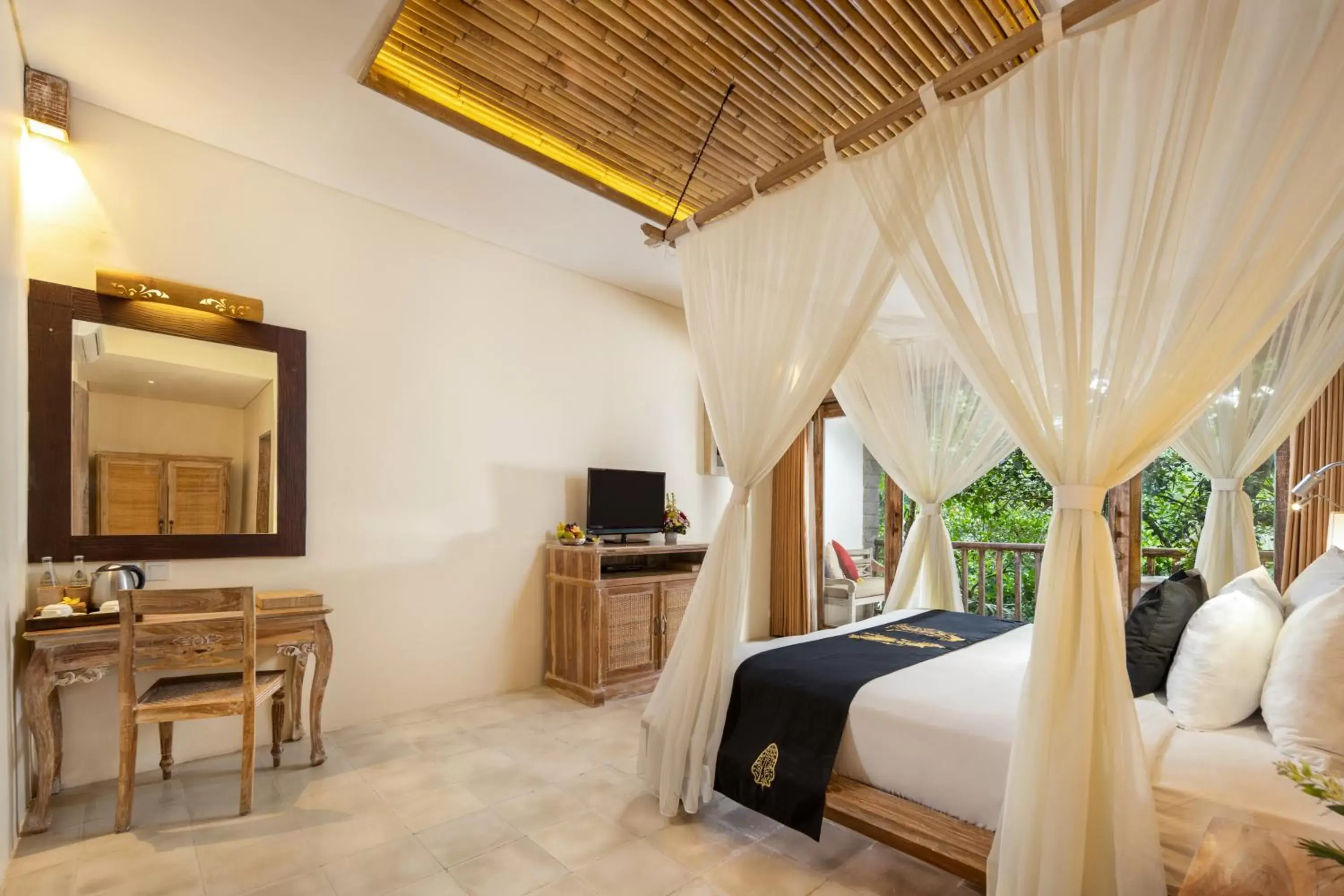Bedroom in The Kayon Resort