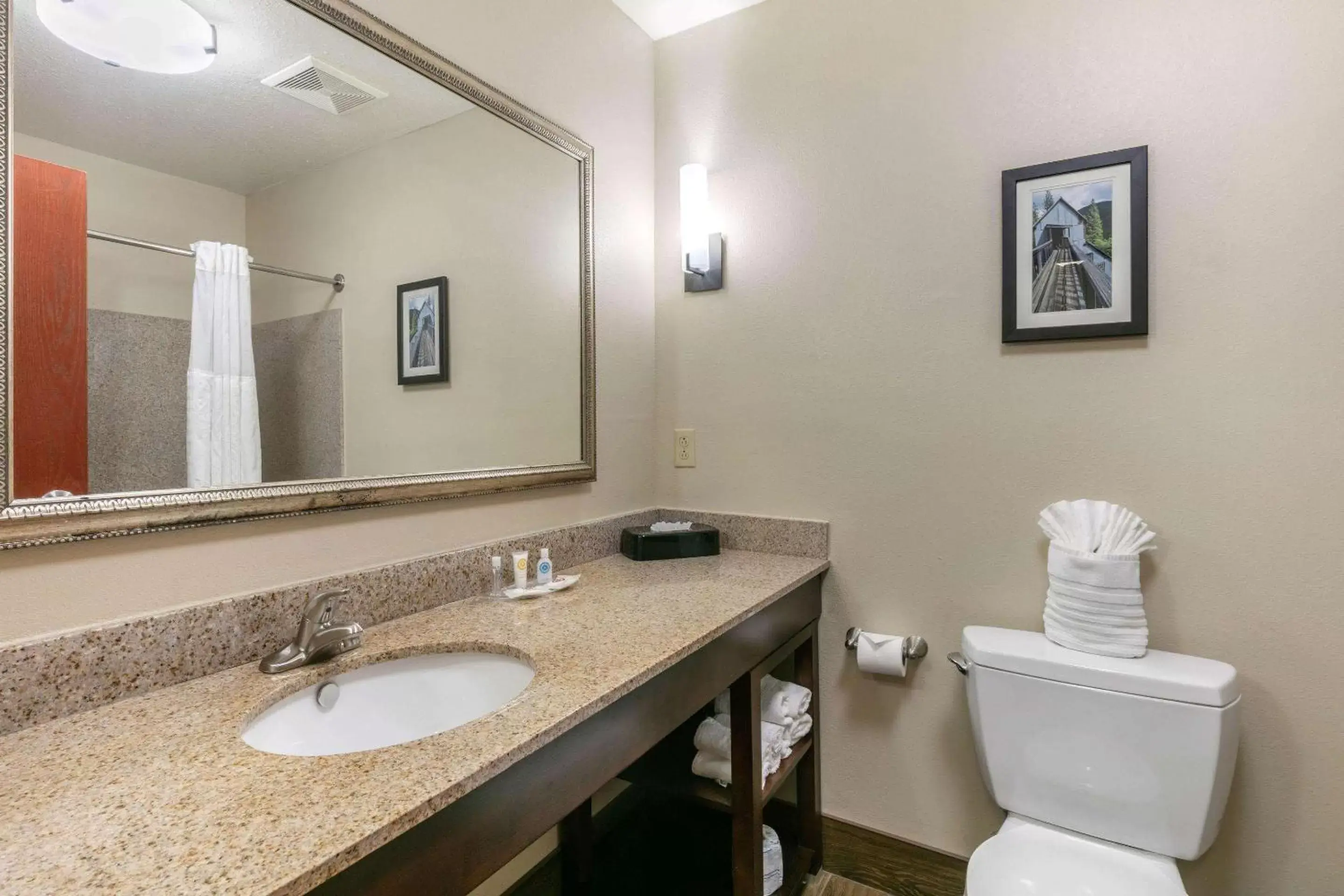Photo of the whole room, Bathroom in Comfort Suites Hopkinsville