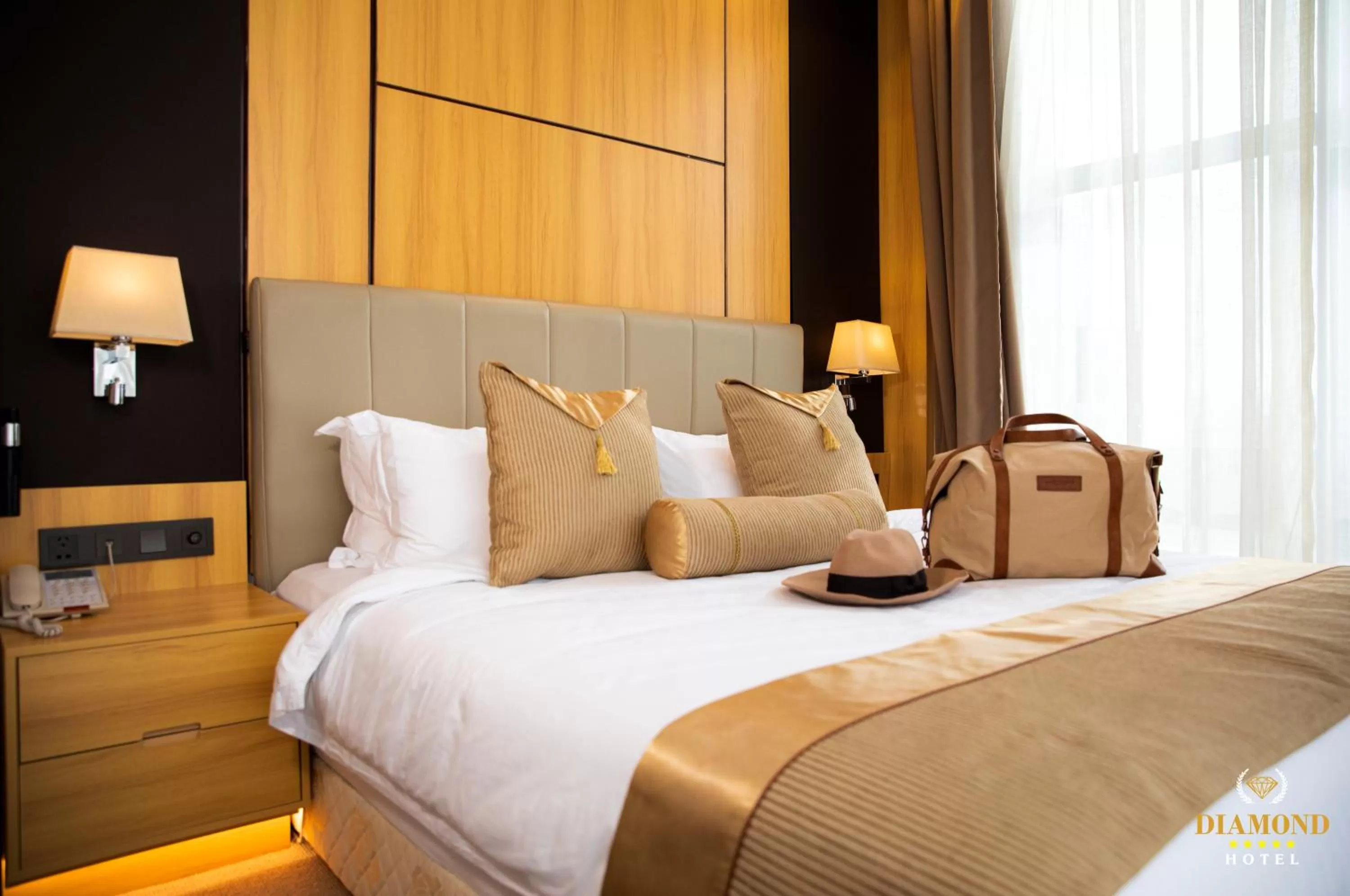 Bedroom, Bed in Hotel Diamond Prishtina