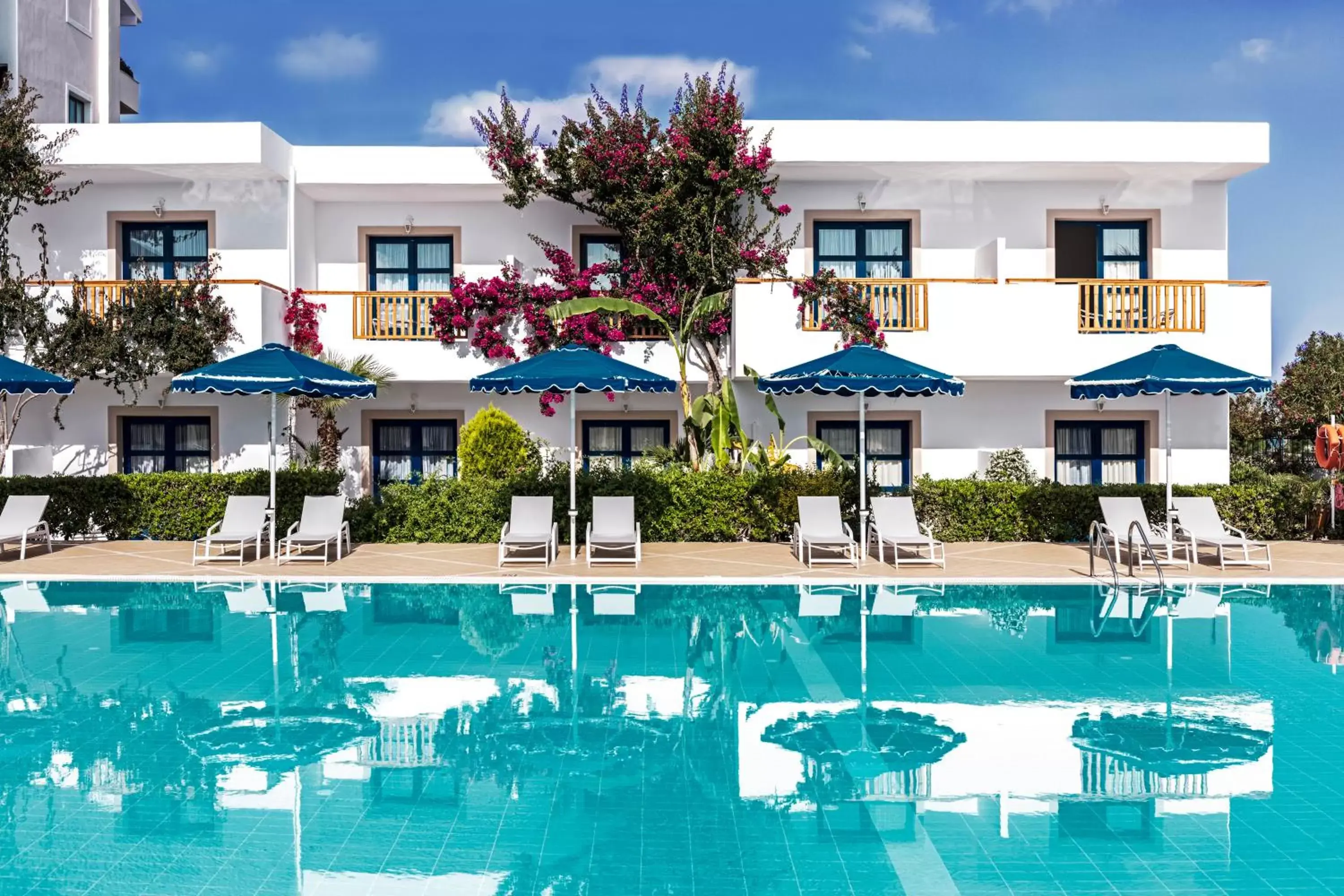 Swimming pool, Property Building in Mitsis Ramira Beach Hotel