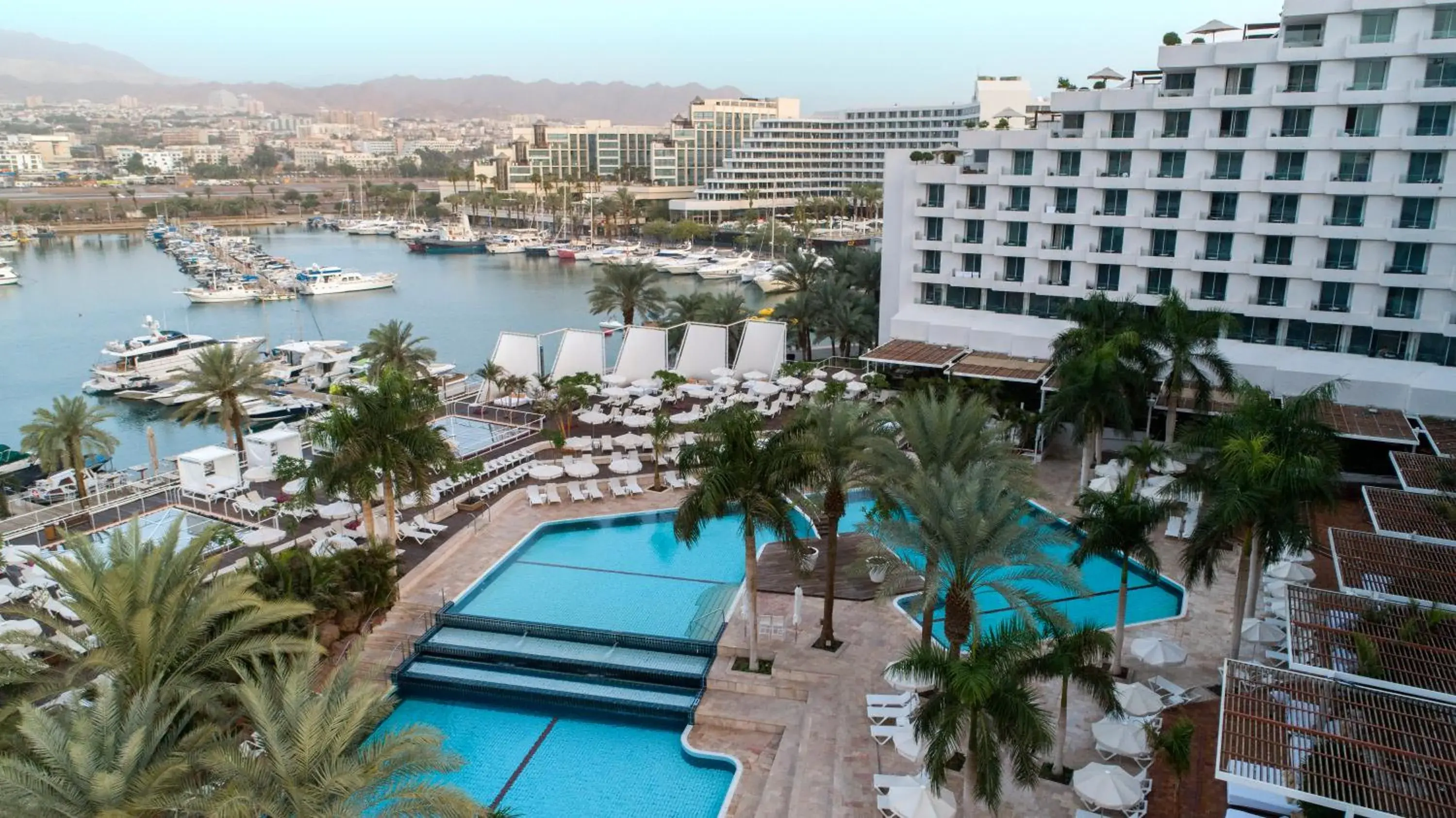 Pool View in Isrotel King Solomon Hotel