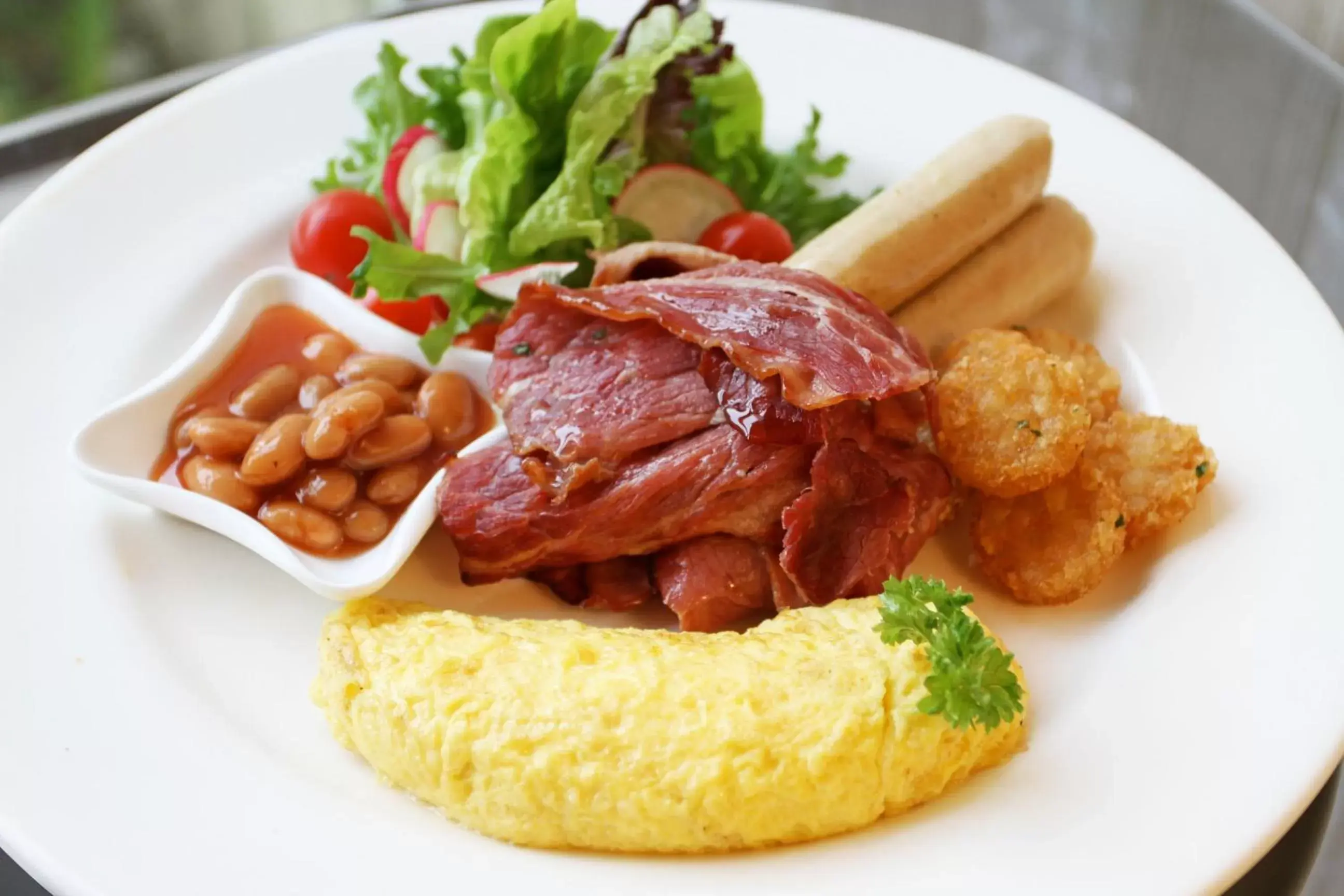 American breakfast in PULSE GRANDE Hotel Putrajaya