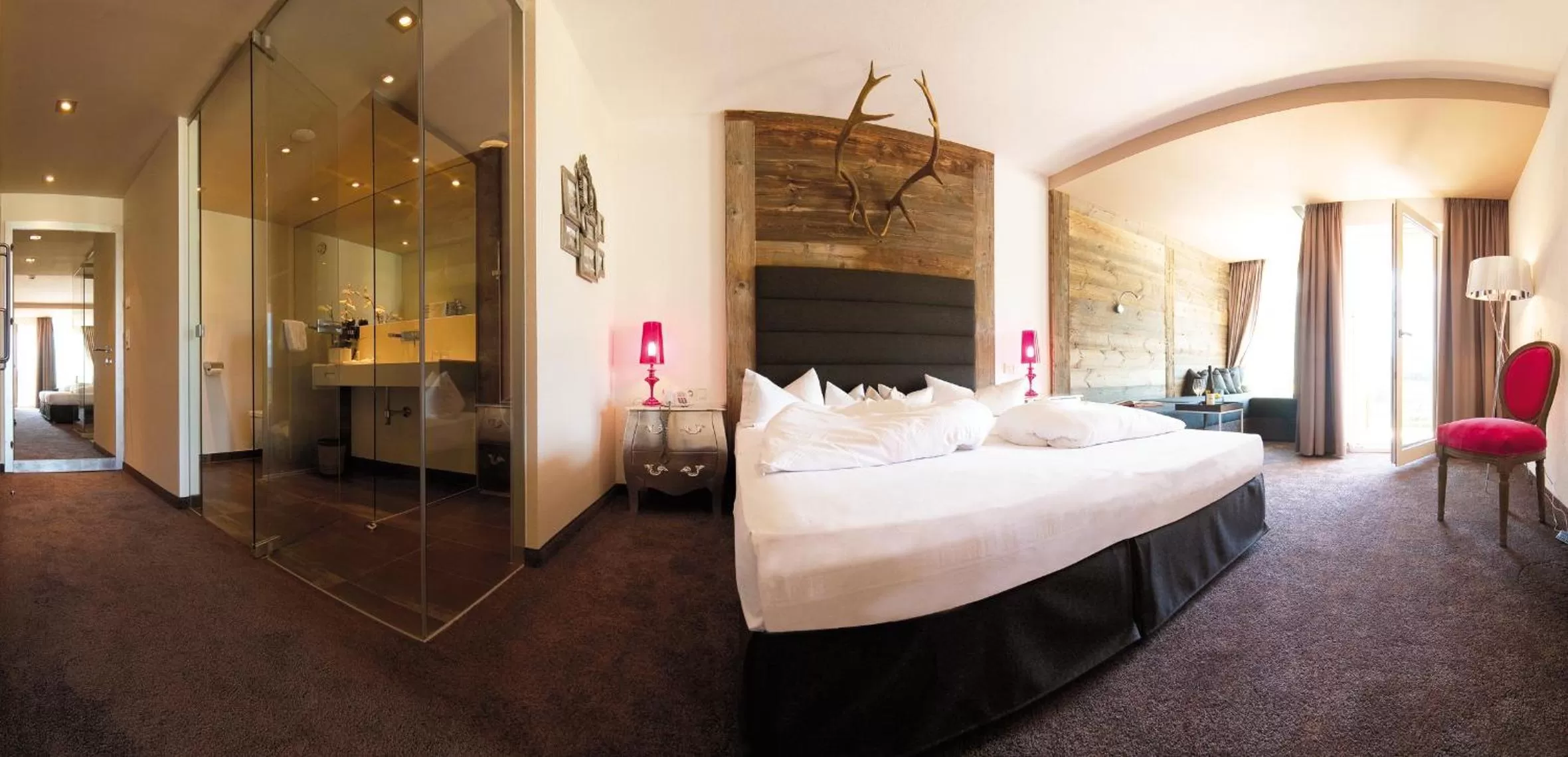 Bed in Alpenhotel Stefanie