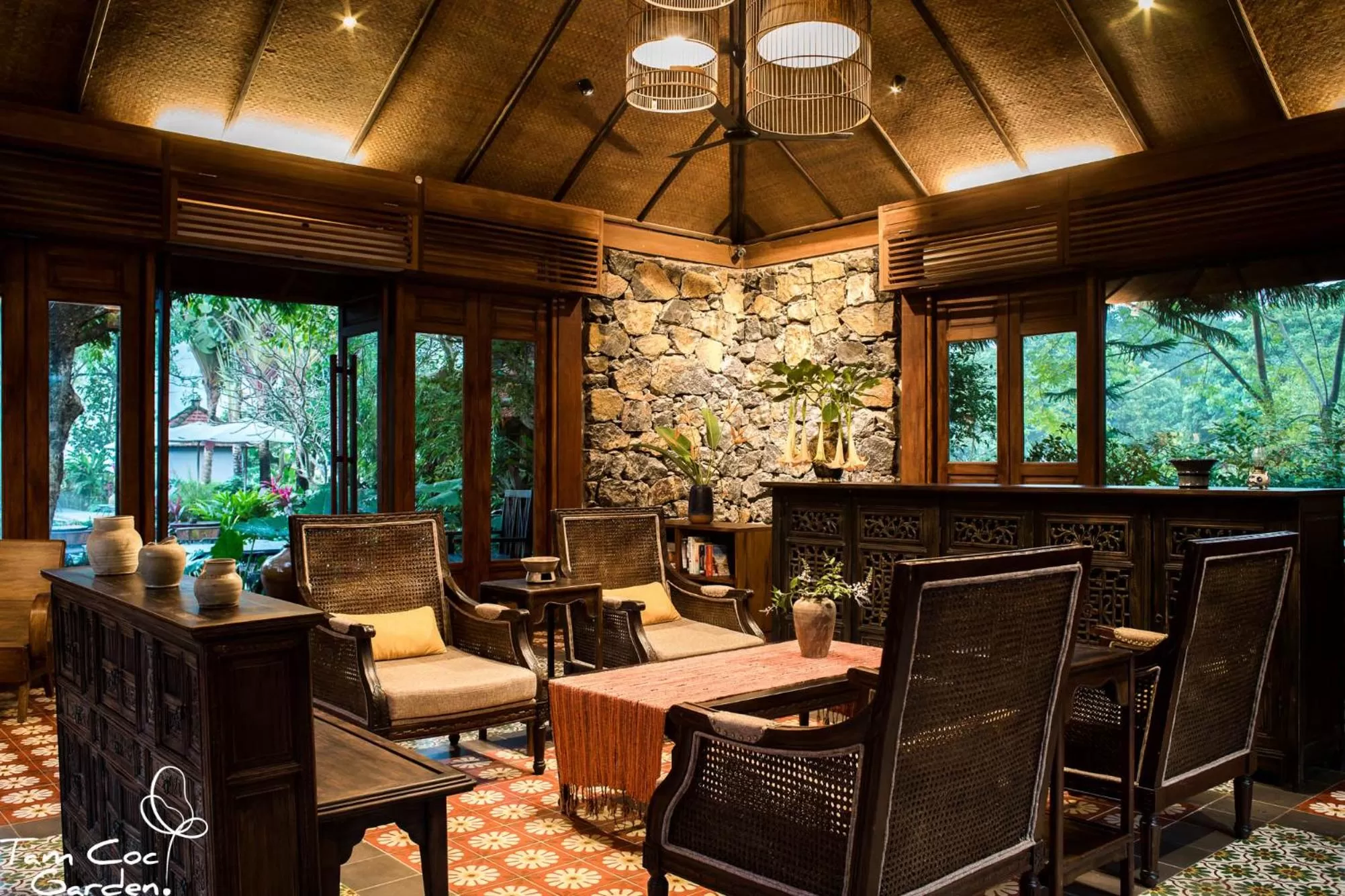 Lobby or reception in Tam Coc Garden Resort