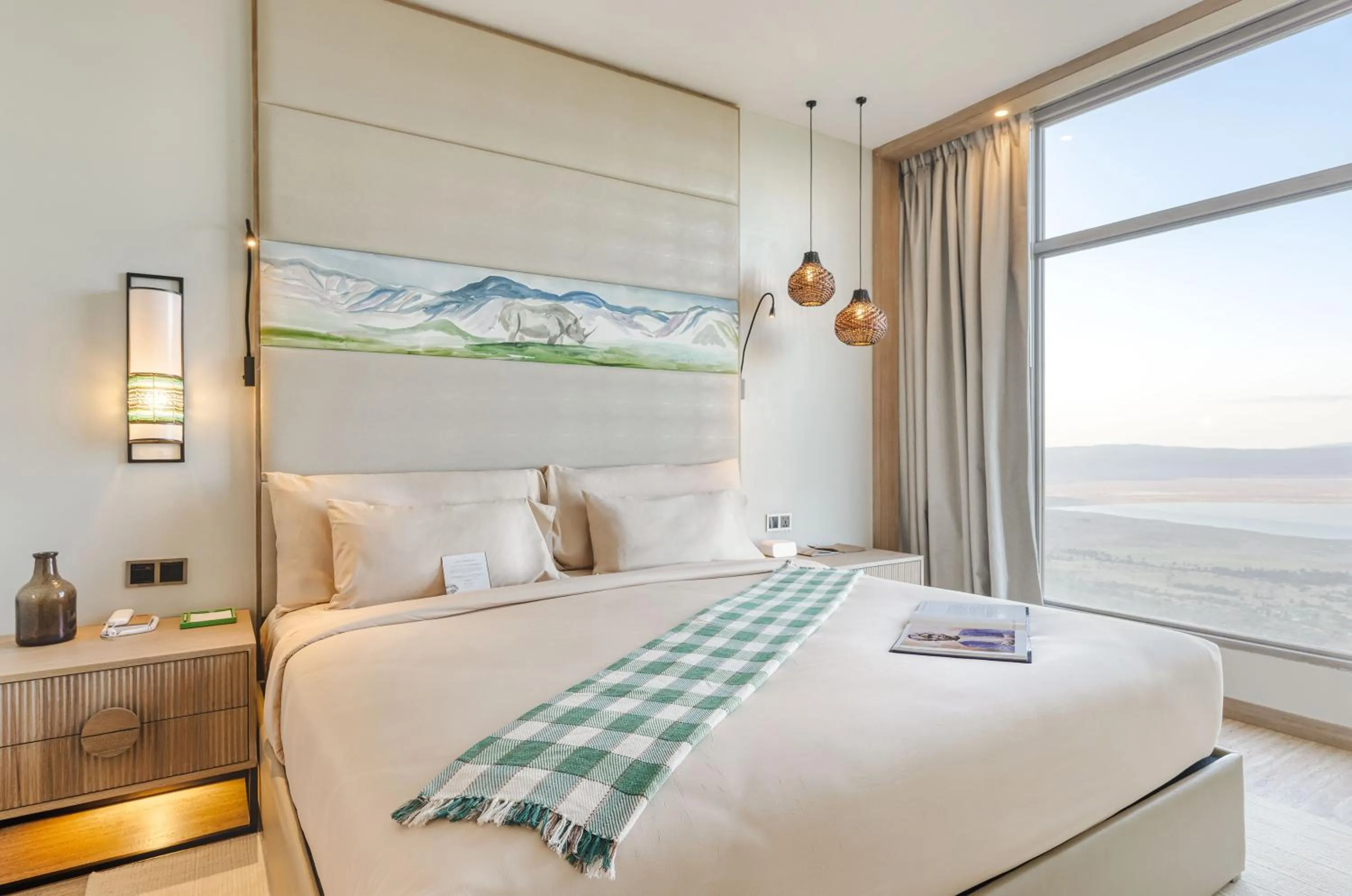 Bed in Ngorongoro Lodge member of Melia Collection - The Leading Hotels of the World