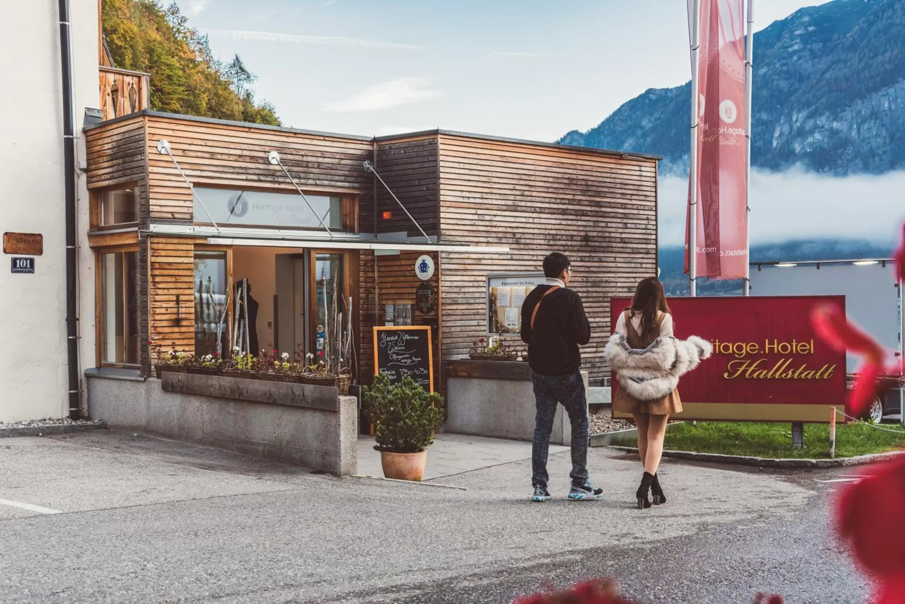 Facade/entrance in Heritage Hotel Hallstatt