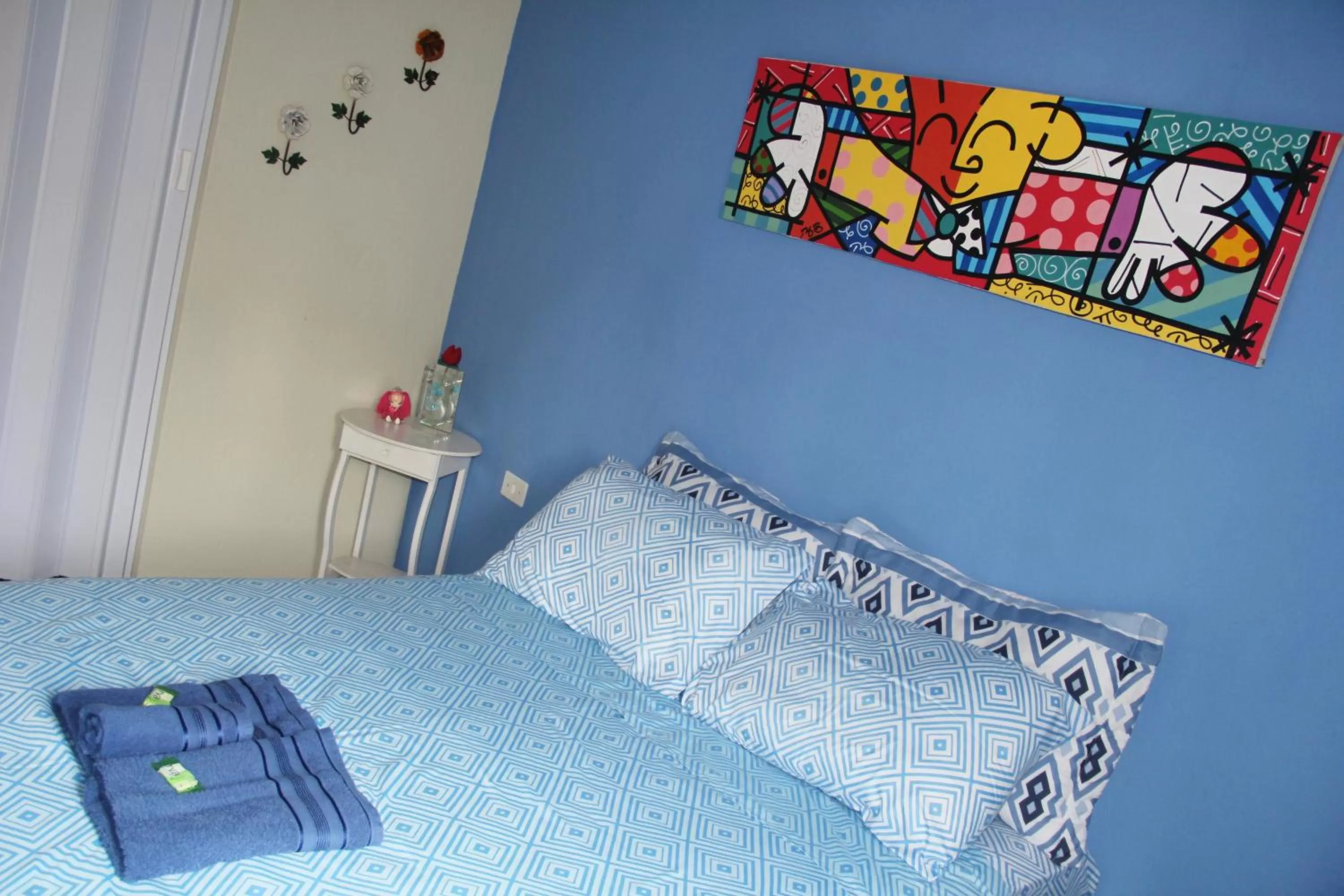 Bed in Pousada da Rose Paraty