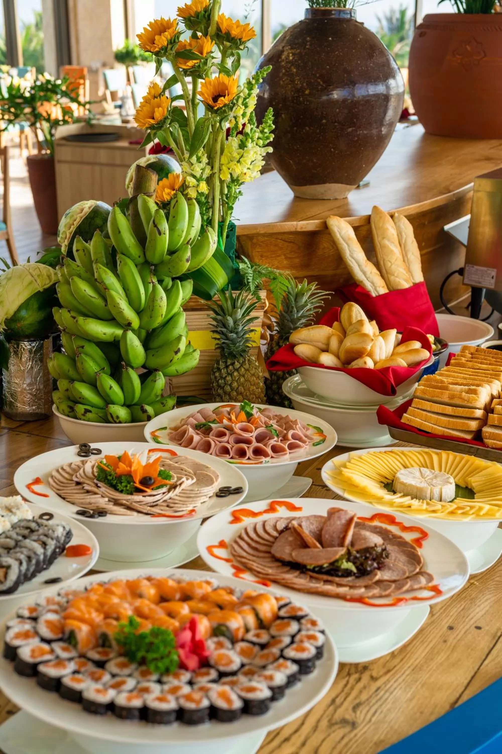 Buffet breakfast in Sala Grand Tuy Hoa Hotel