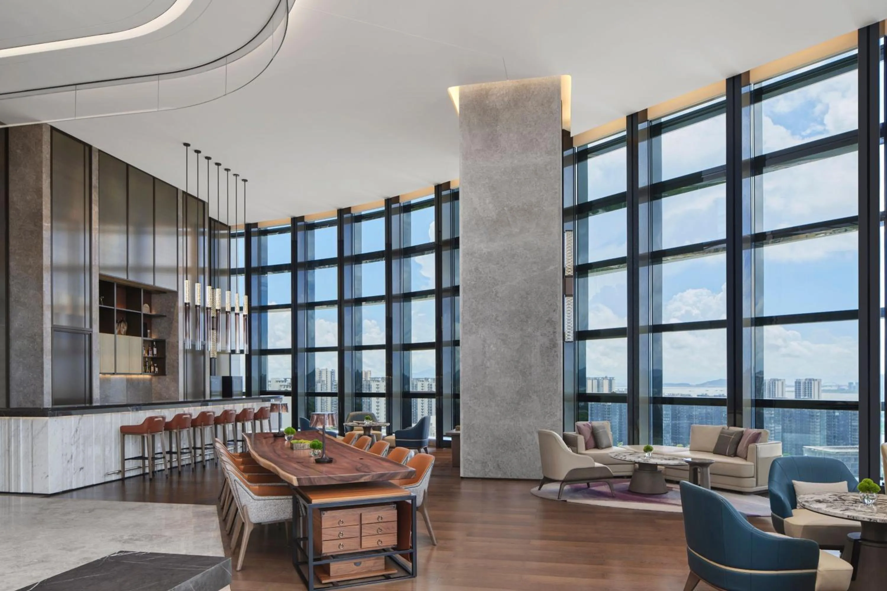 Lobby or reception in Zhuhai Marriott Hotel Jinwan