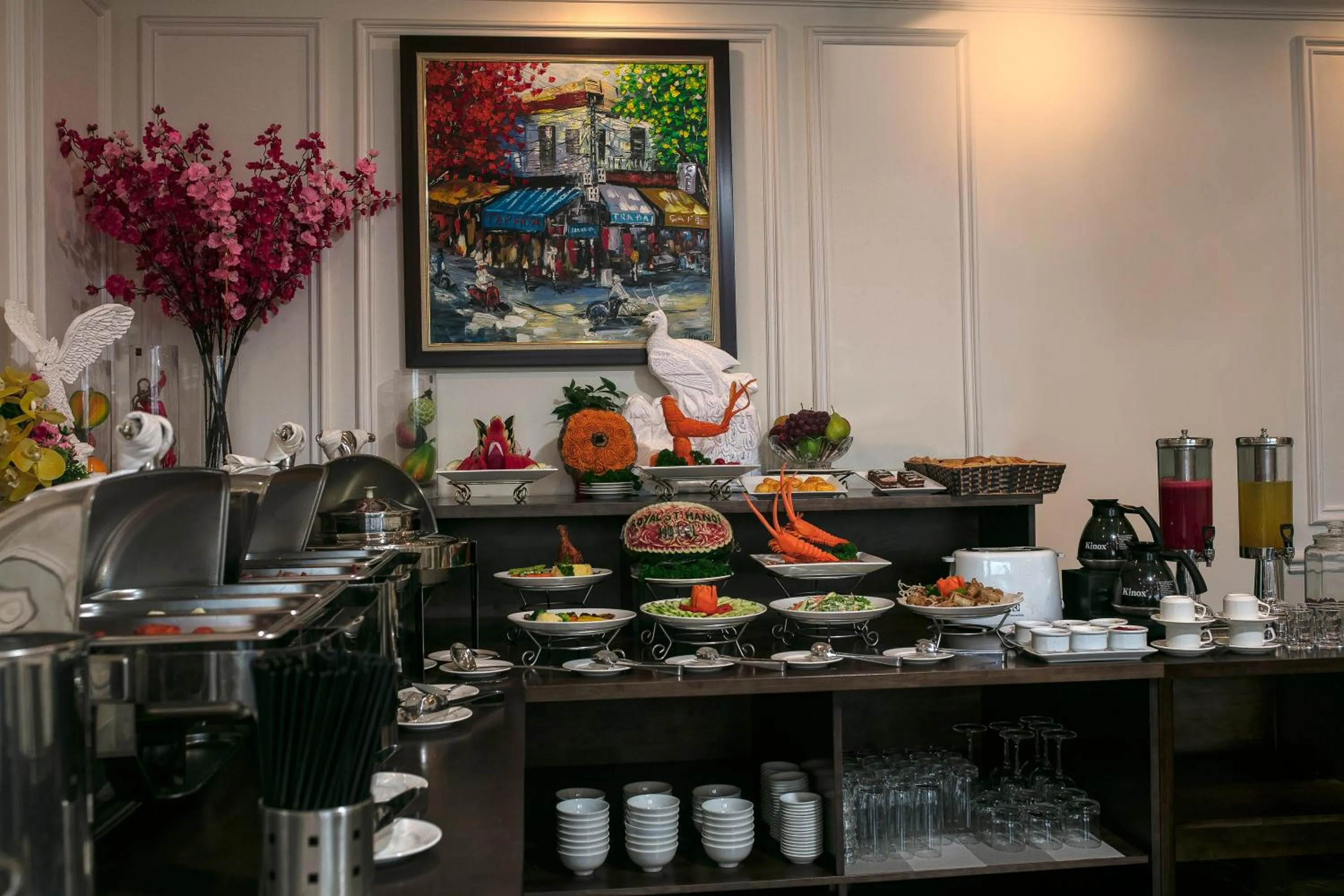 Buffet breakfast in Royal St Hanoi Hotel