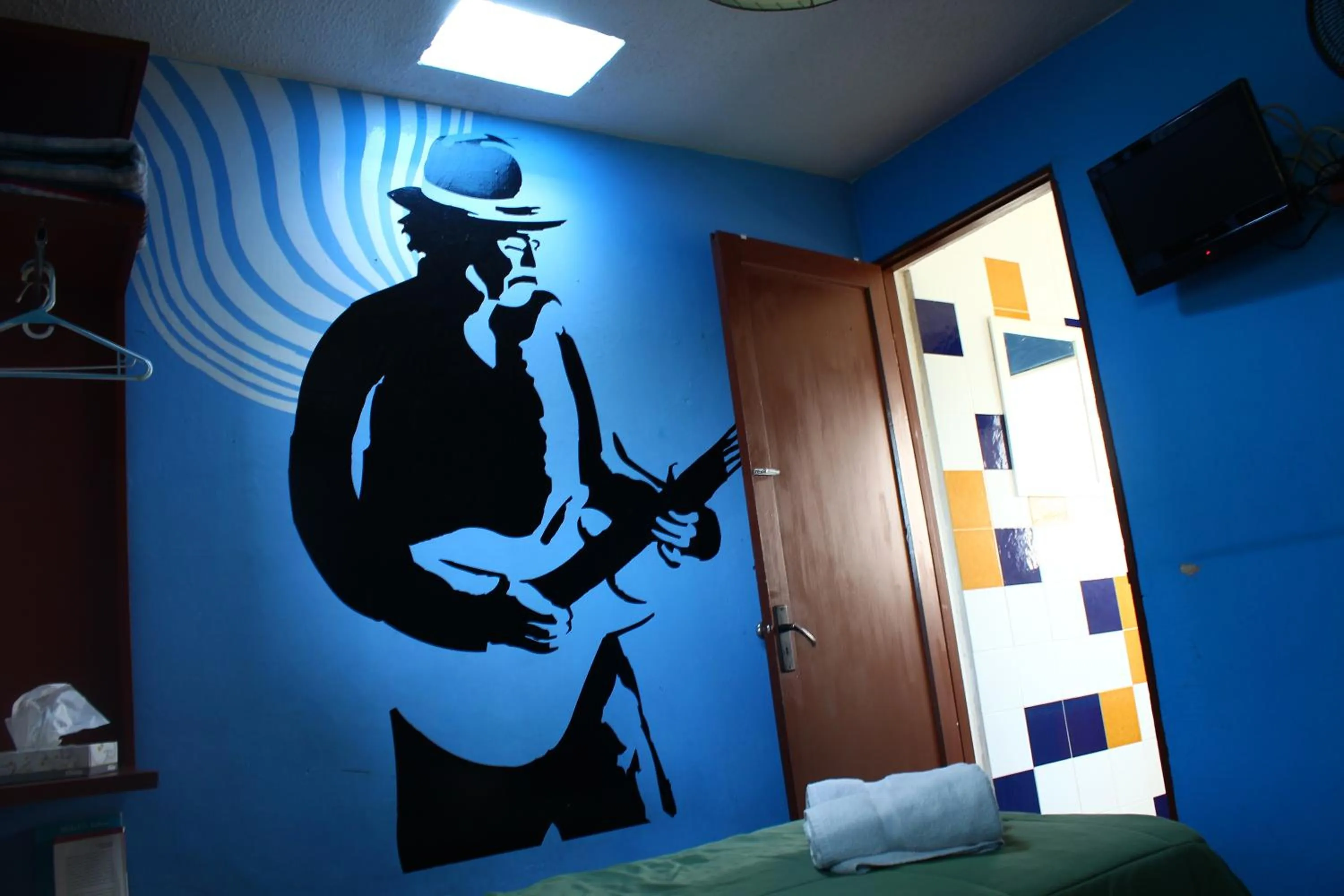 Decorative detail in Hostel Hospedarte Chapultepec