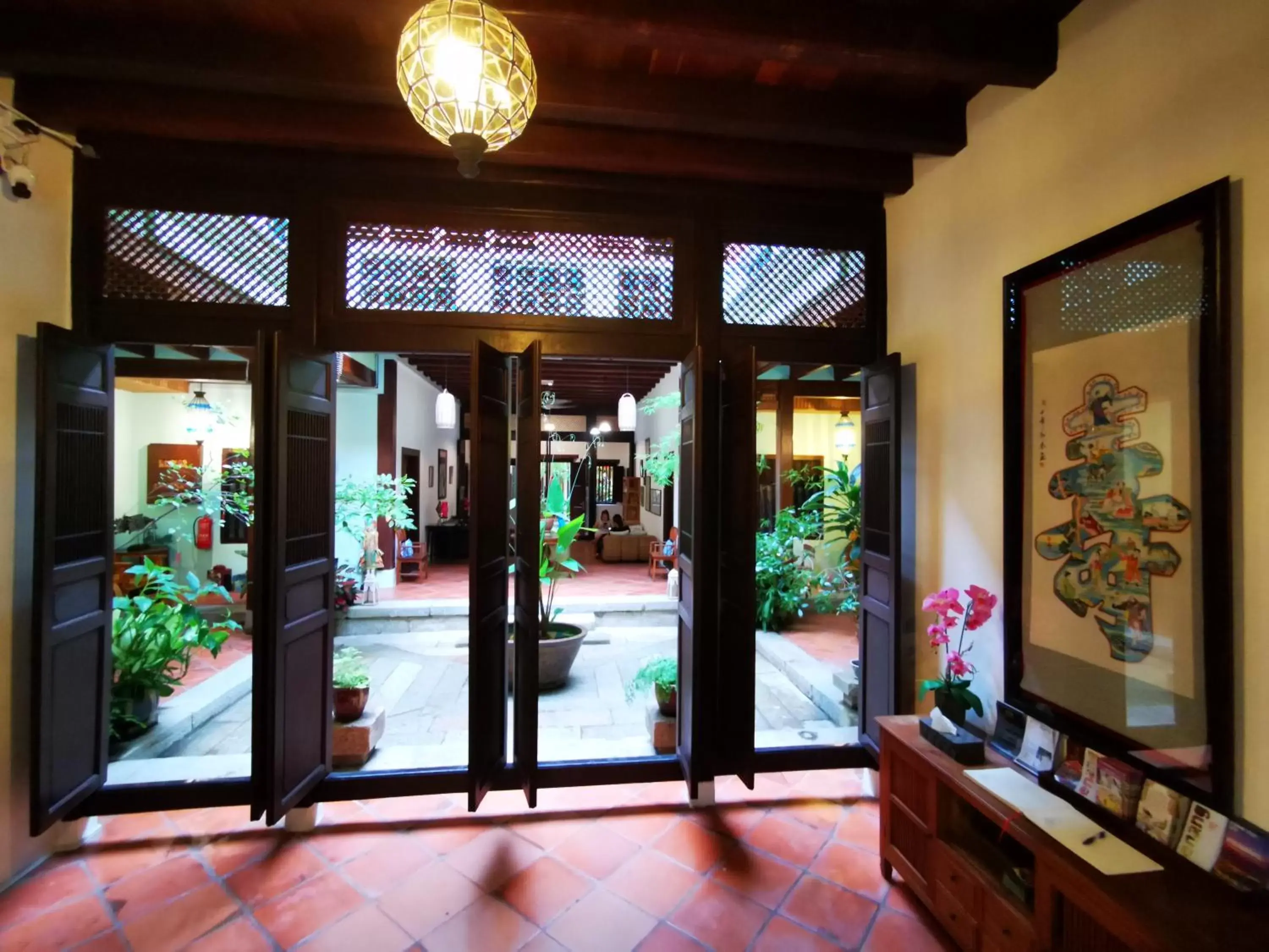 Lobby or reception in East Indies Mansion