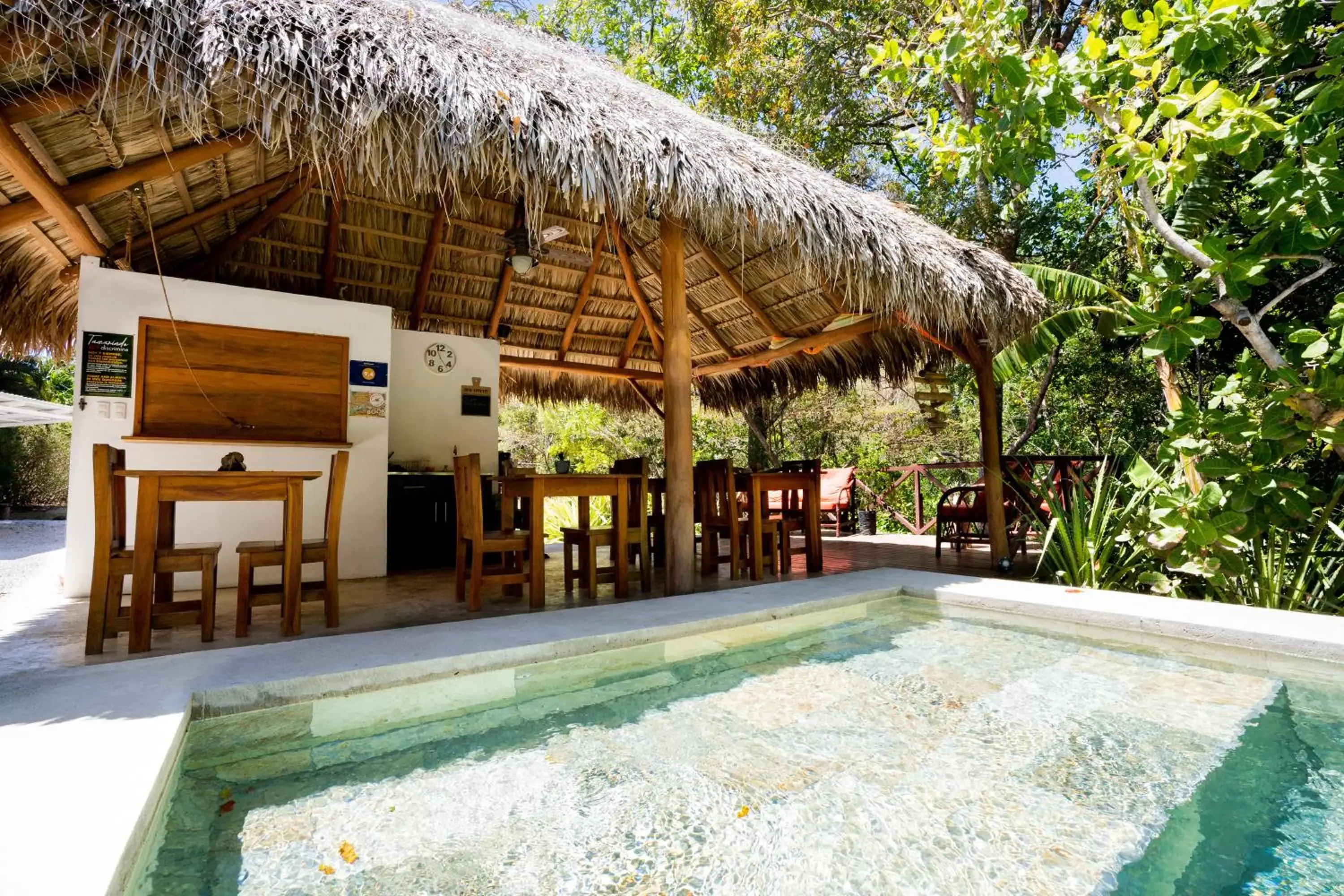 Swimming Pool in Antema Lodge Secteur Tamarindo, piscine, yoga, gym, jungle et paix