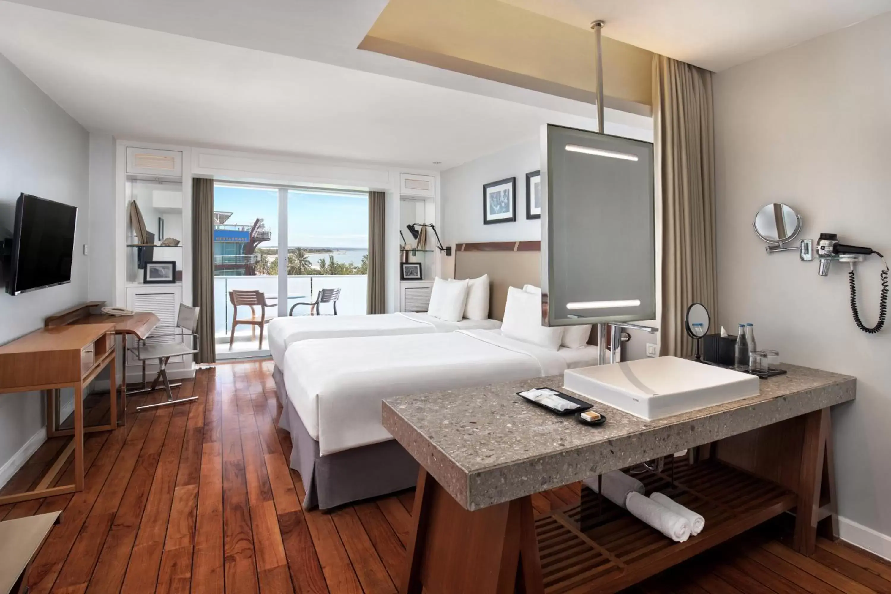 Deluxe Heritage Twin Room with Partial Ocean View in The Kuta Beach Heritage Hotel - Managed by Accor