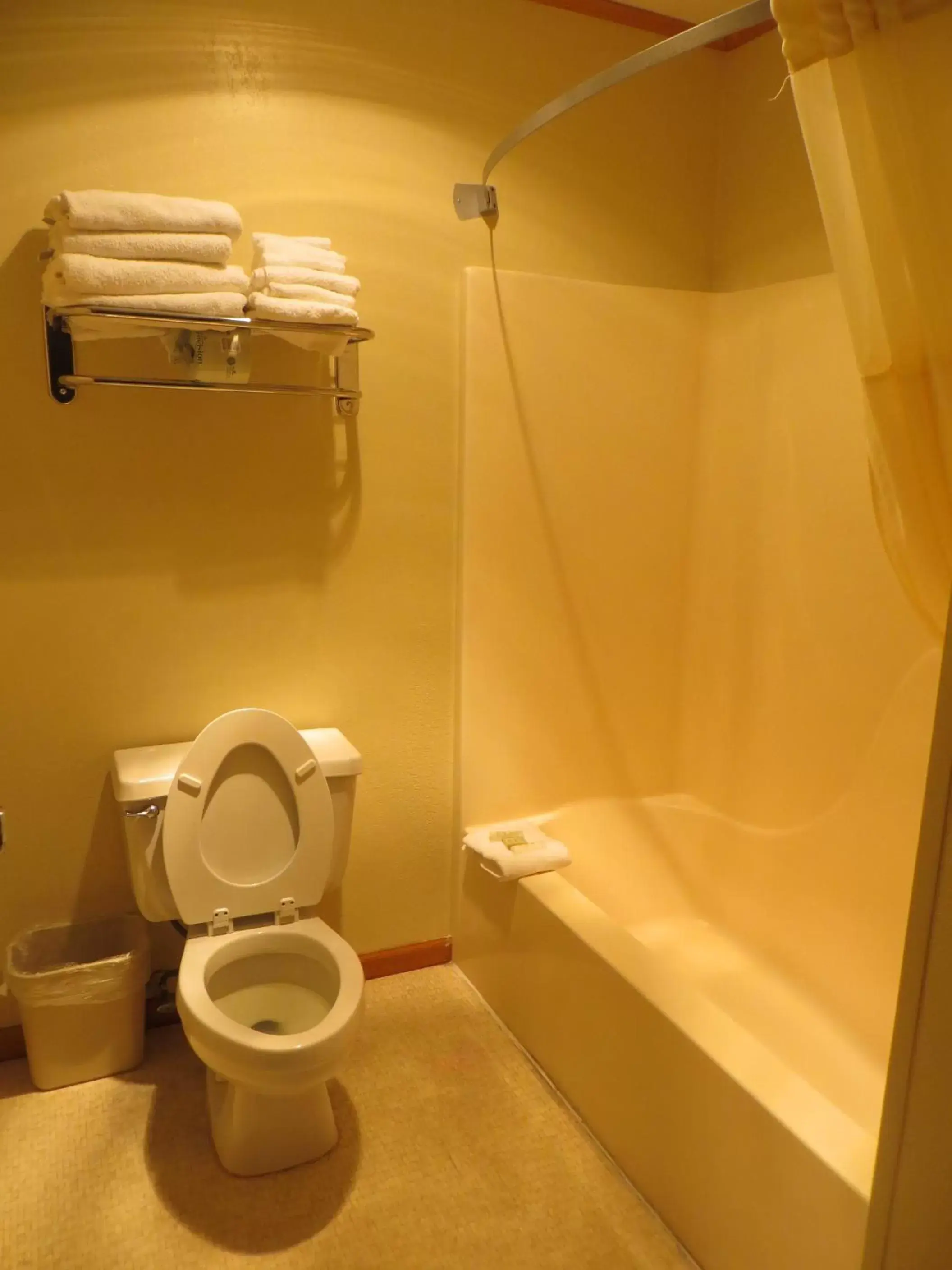 Shower, Bathroom in Super 8 by Wyndham Bridgeview of Mackinaw City