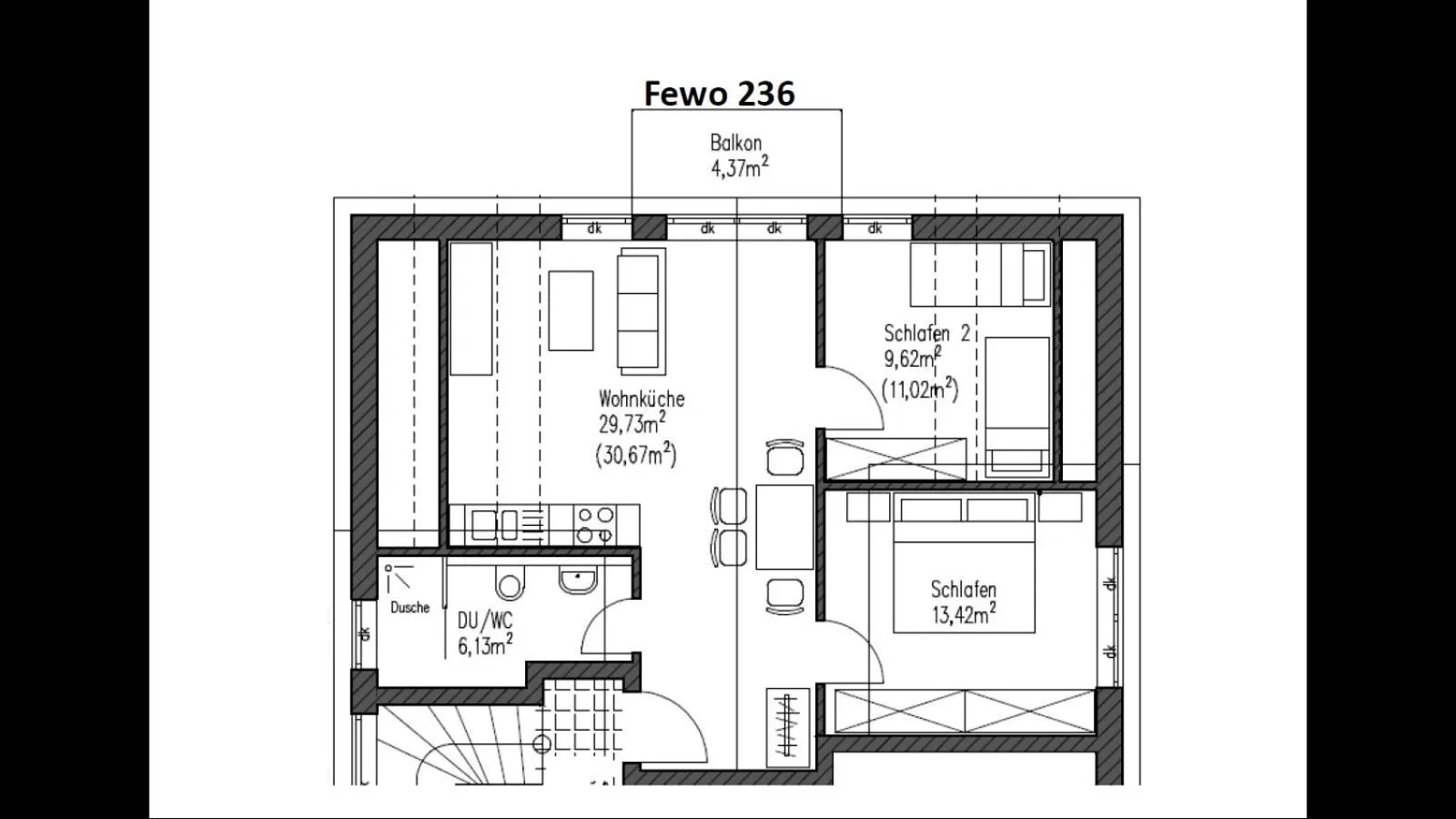 Floor plan in Gästehaus und Fewo Lamm Garni
