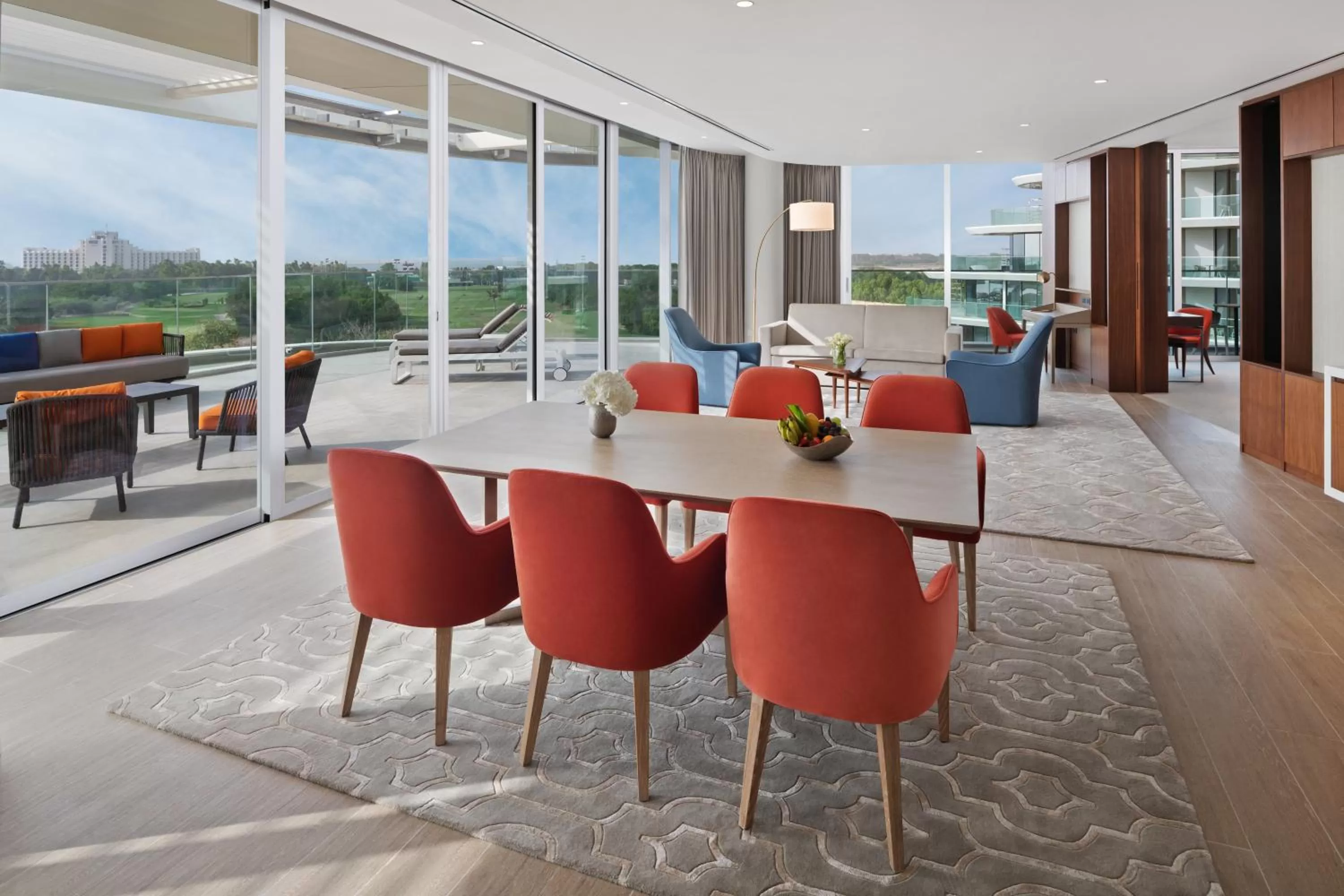 Dining area in JA Lake View Hotel, Dubai