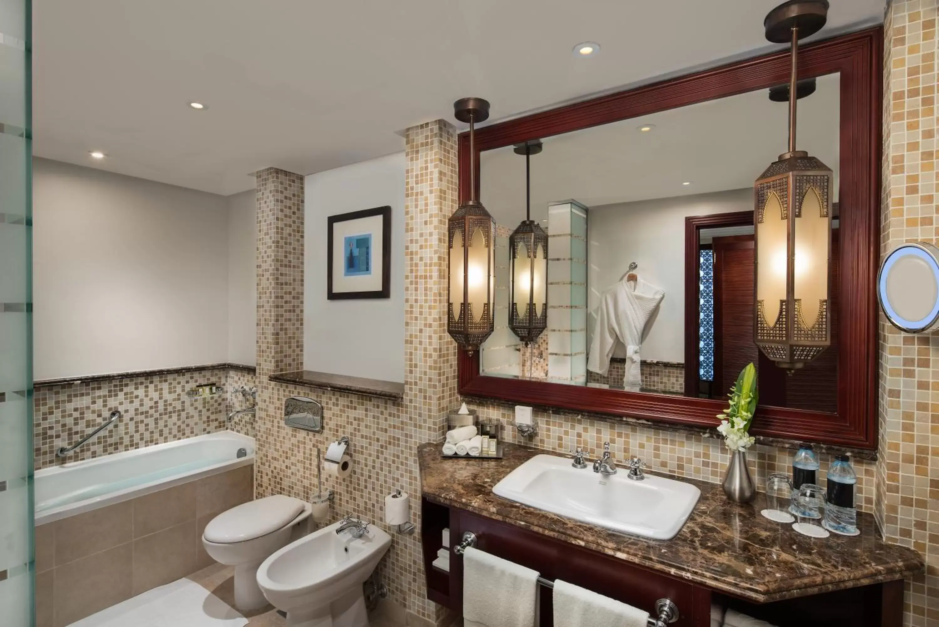 Bathroom in Ajman Hotel by Blazon Hotels