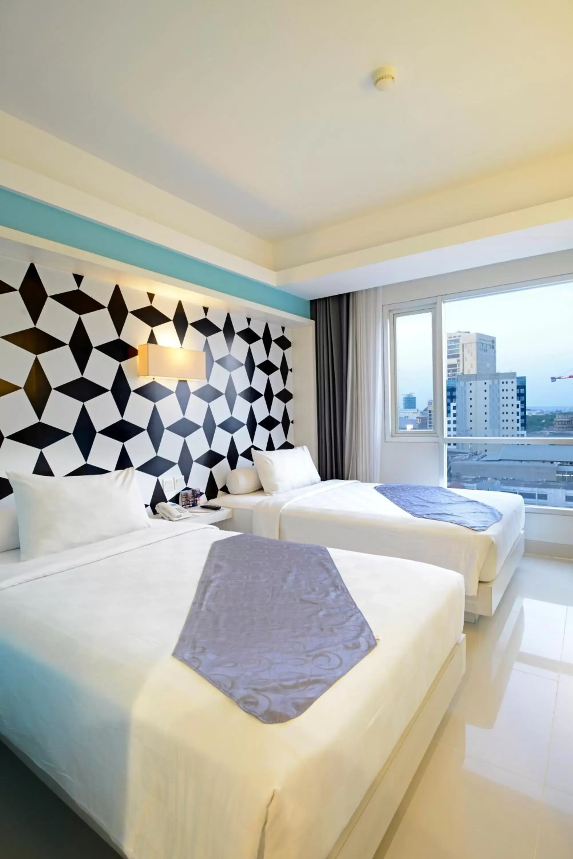 Bedroom, Bed in CROWN PRINCE Hotel Surabaya Managed by Midtown Indonesia