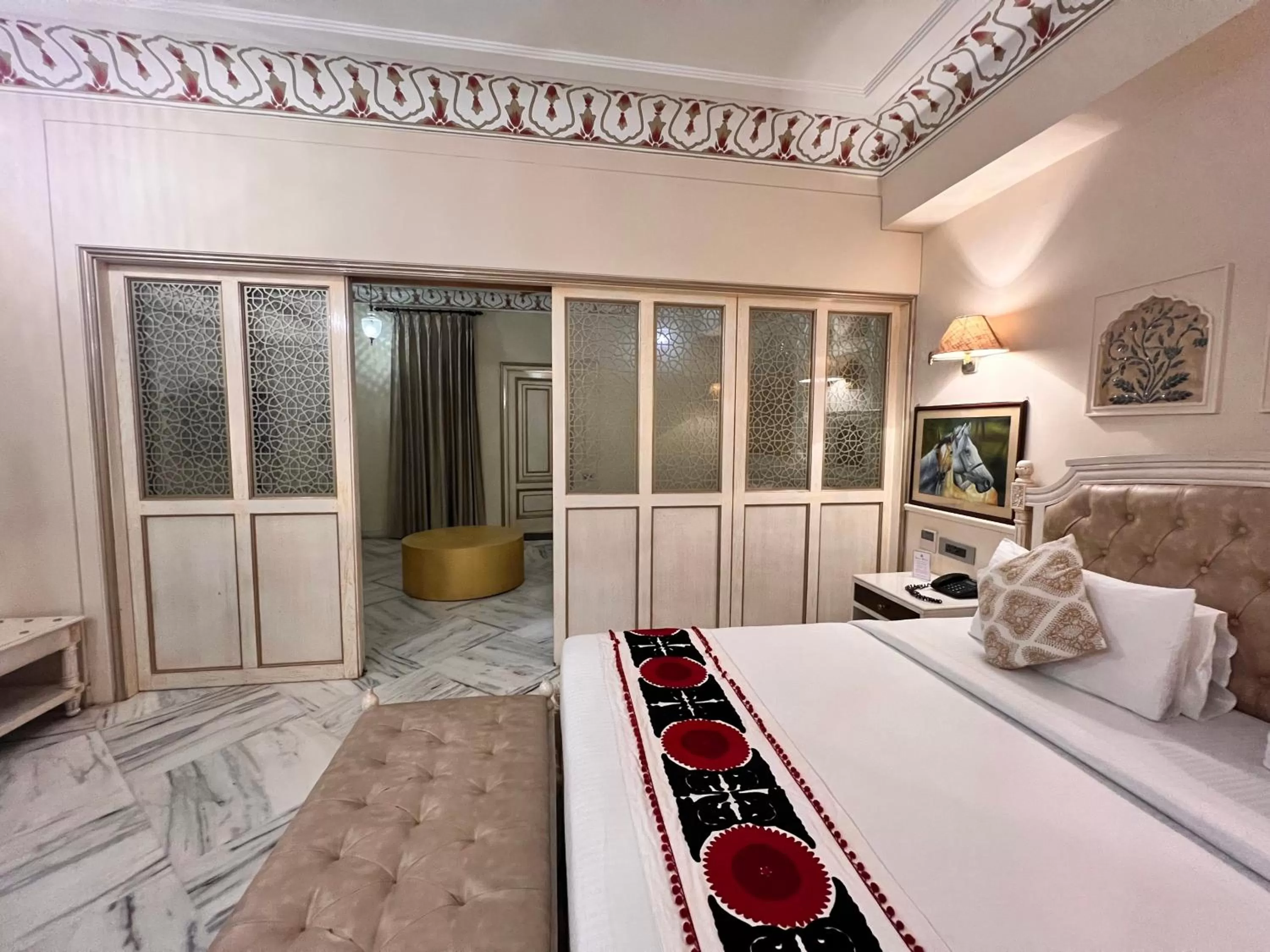 Bedroom, Bed in Laxmi Palace Heritage Boutique Hotel