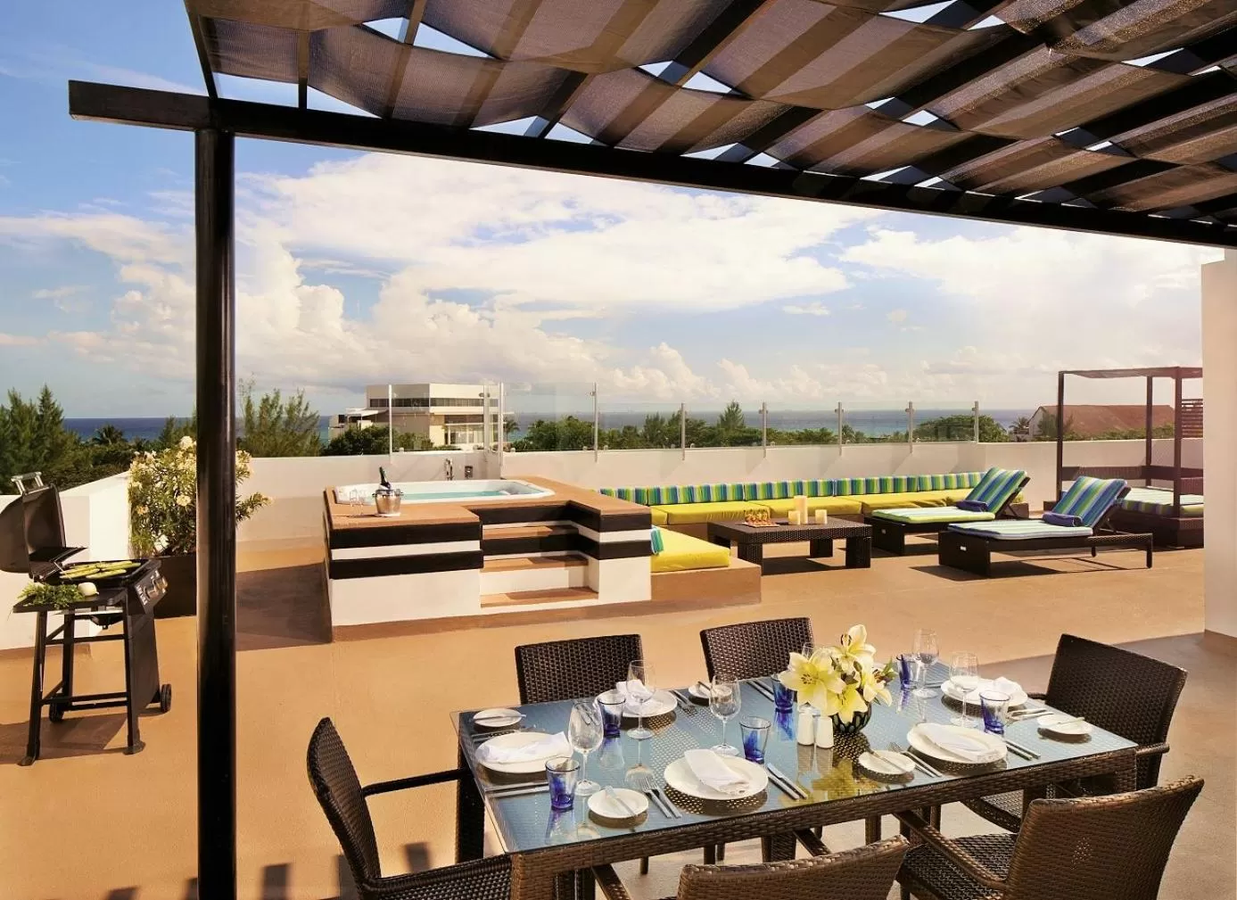 Balcony/Terrace in The Fives Beach Hotel & Residences - All Senses Inclusive