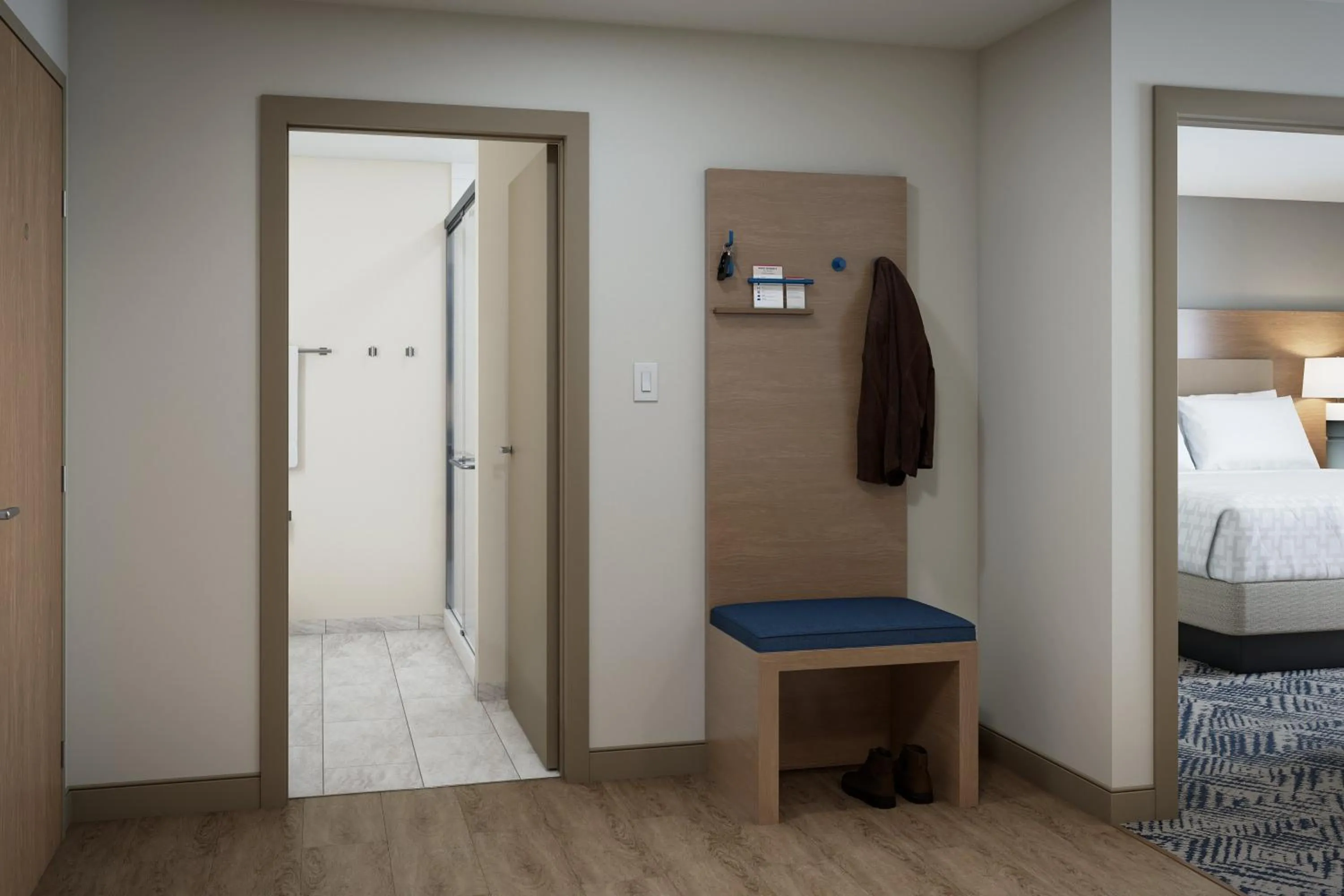 Photo of the whole room, Bed in Candlewood Suites - Joliet Southwest by IHG