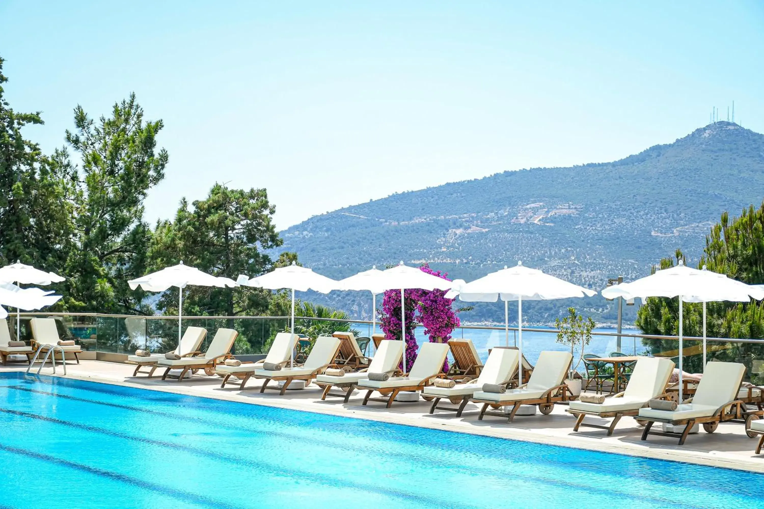 Balcony/Terrace, Swimming Pool in Happy Hotel