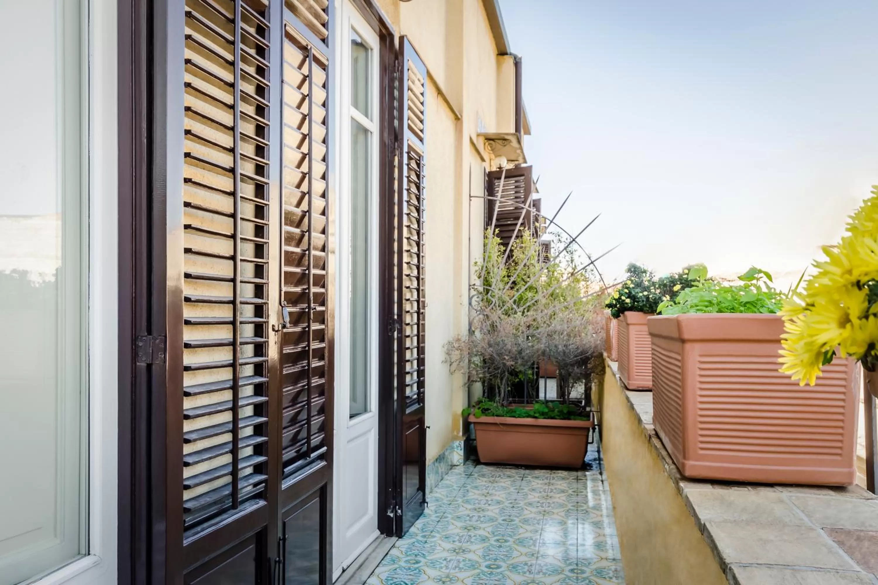 Balcony/Terrace in Eurostars Centrale Palace Hotel
