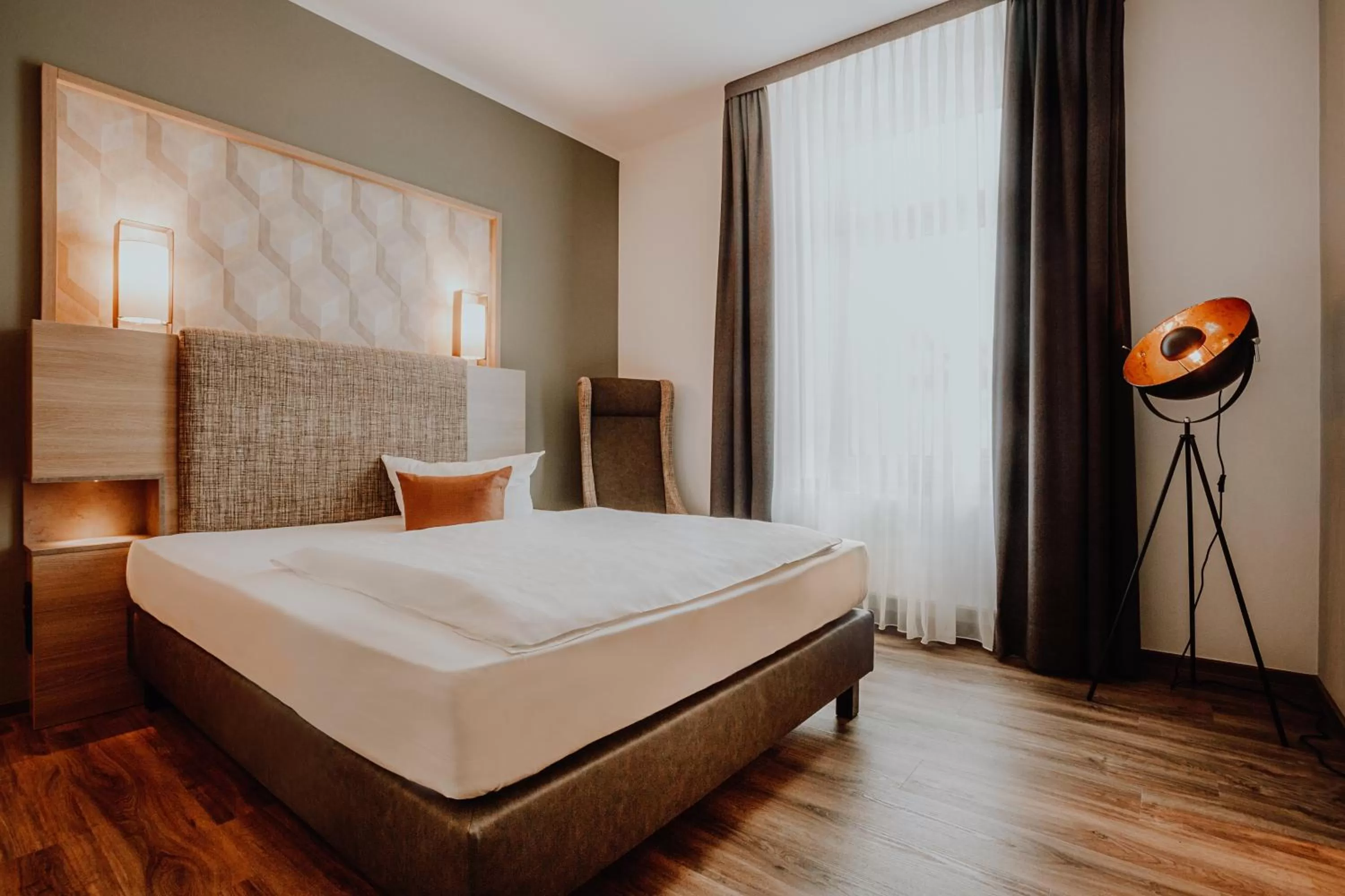 Bed in Hotel Westerkamp