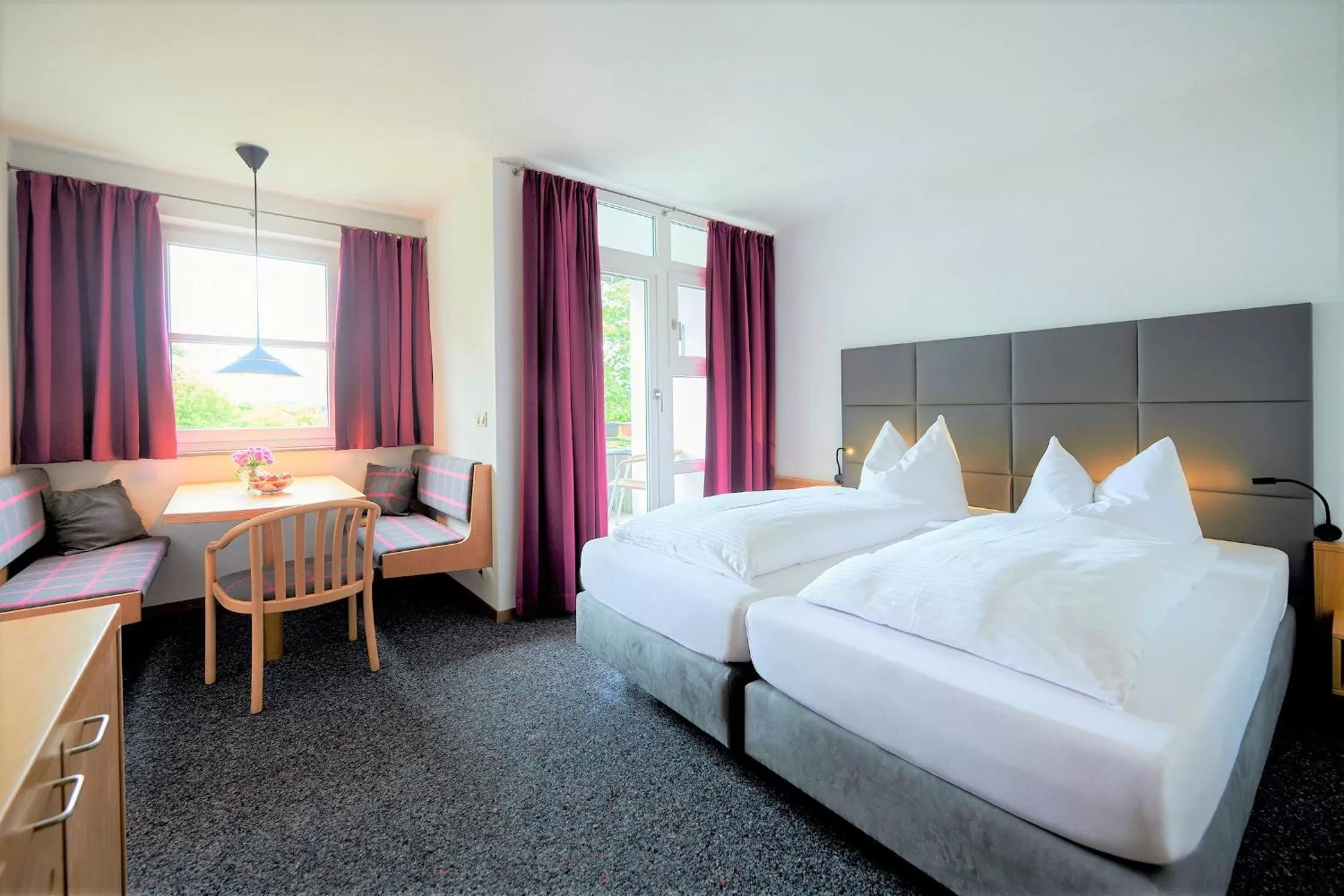 Toilet, Bed in Hotel Bannwaldsee