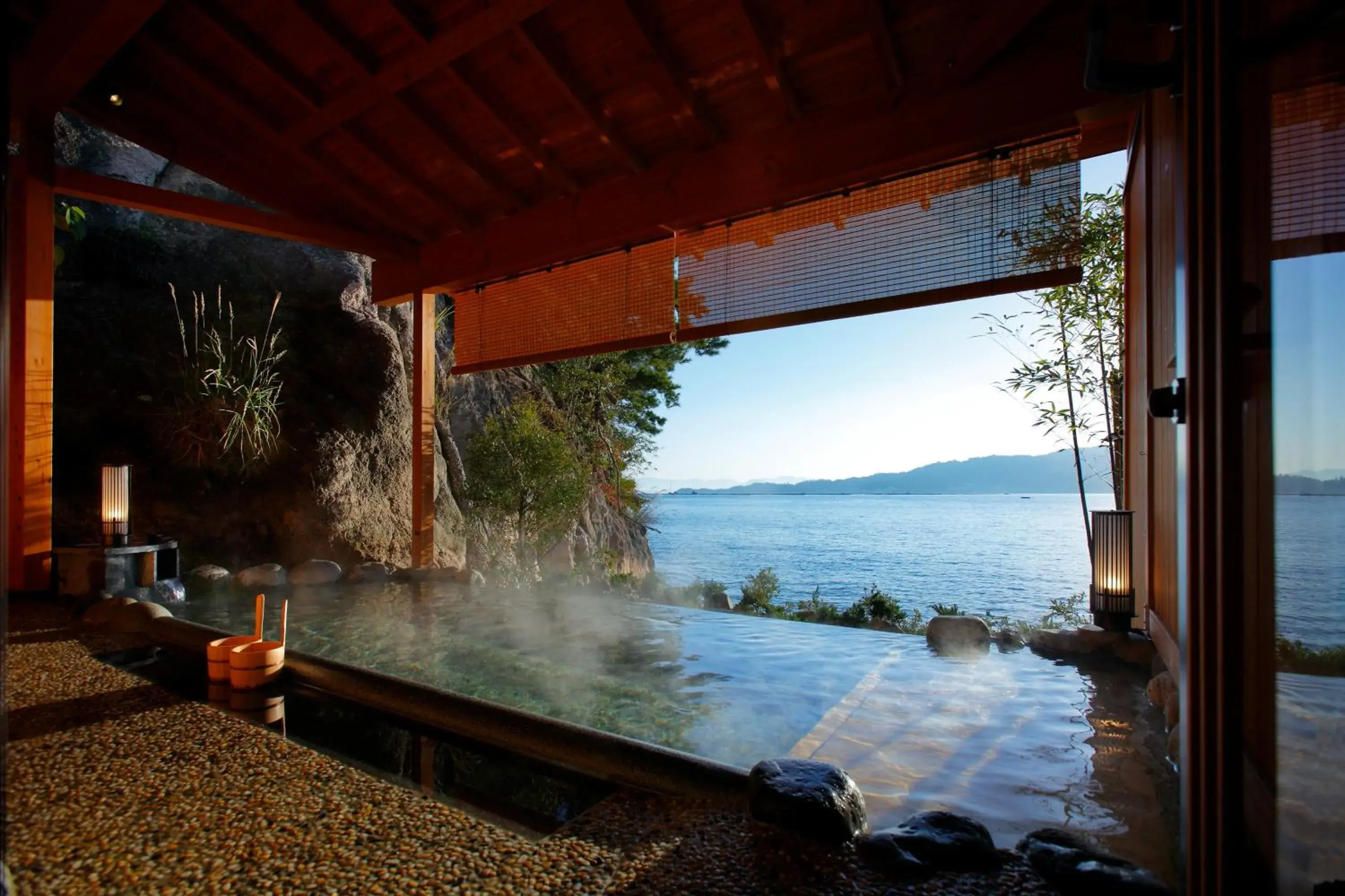 Hot Spring Bath in Aki Grand Hotel