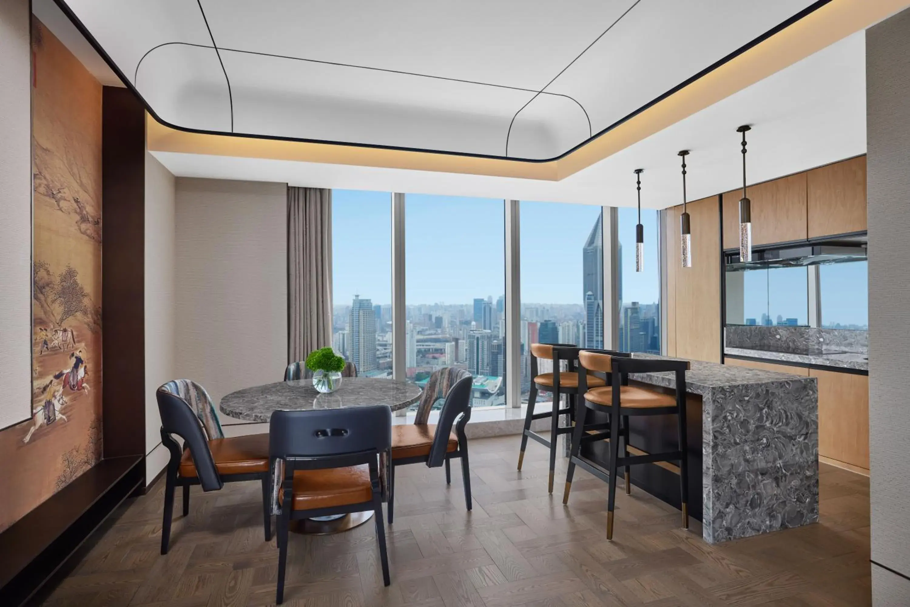 Dining area in Conrad By Hilton Shanghai